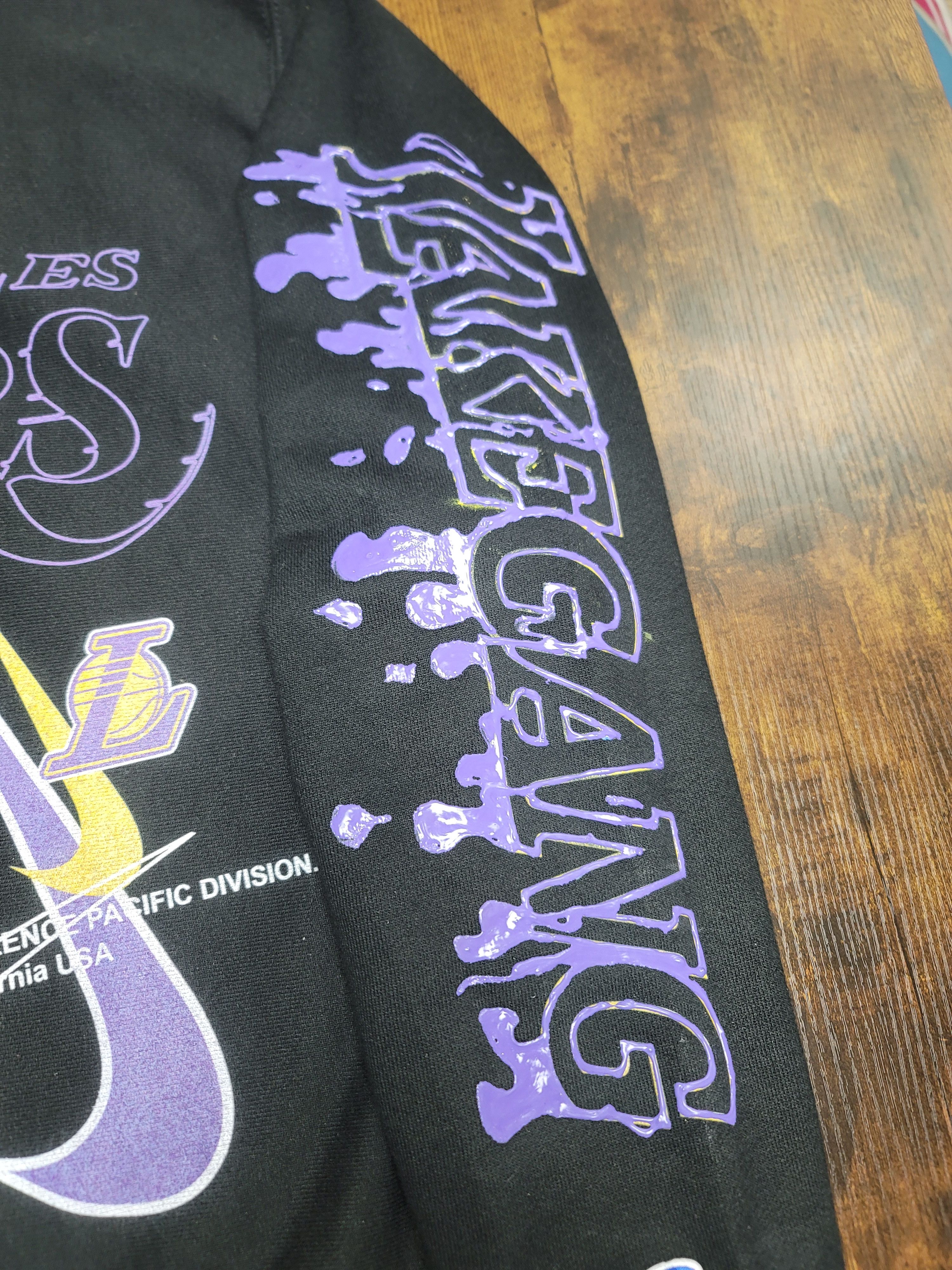 Champion Custom Lakers crewneck sweatshirt Size US M / EU 48-50 / 2 - 3 Thumbnail