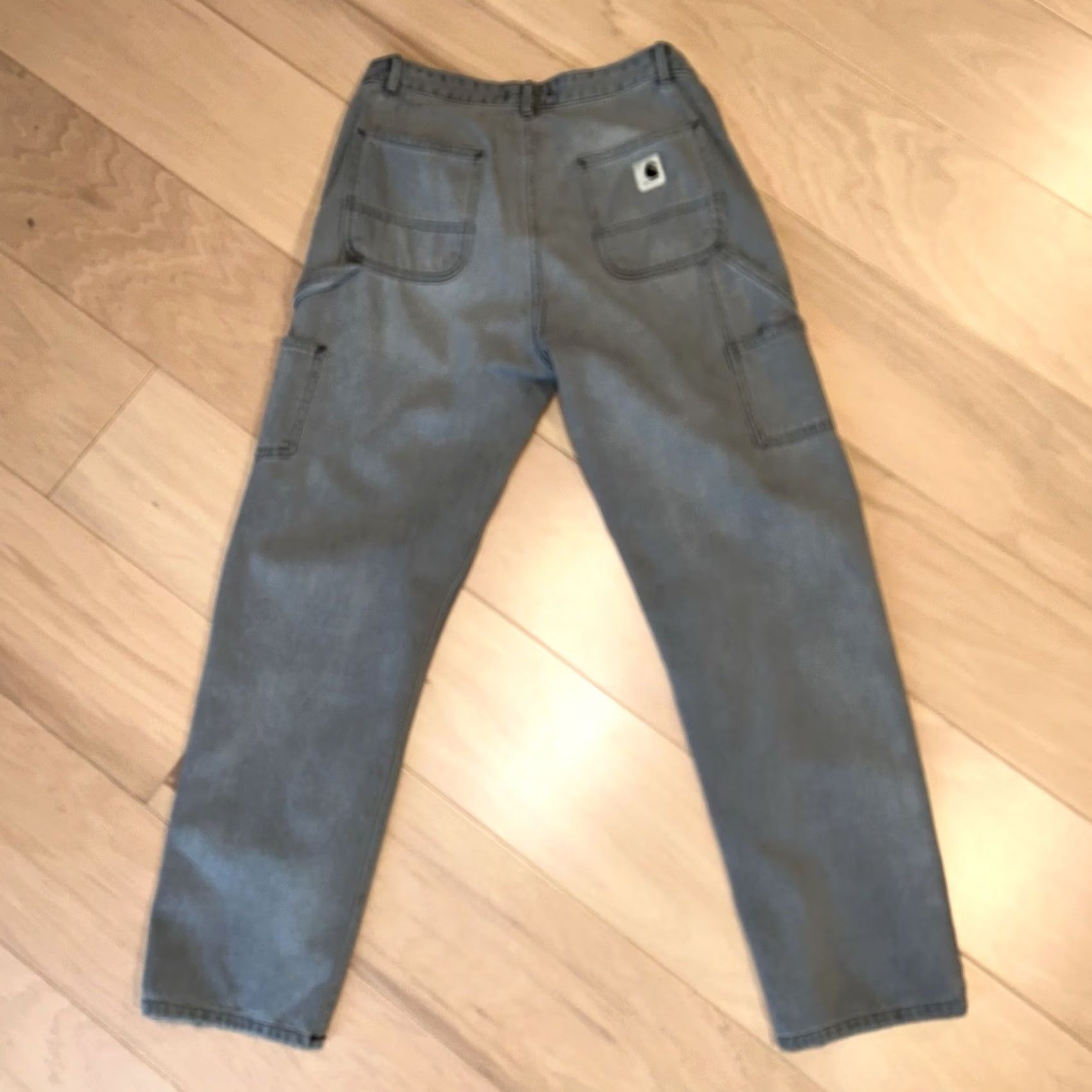 Carhartt VINTAGE Carhartt Work In Progress Pierce Jeans Woman 30 Gray Slim/Relaxed High Rise Denim Stretch City/Workwear Baggy? Size 30" / US 8 / IT 44 - 2 Thumbnail