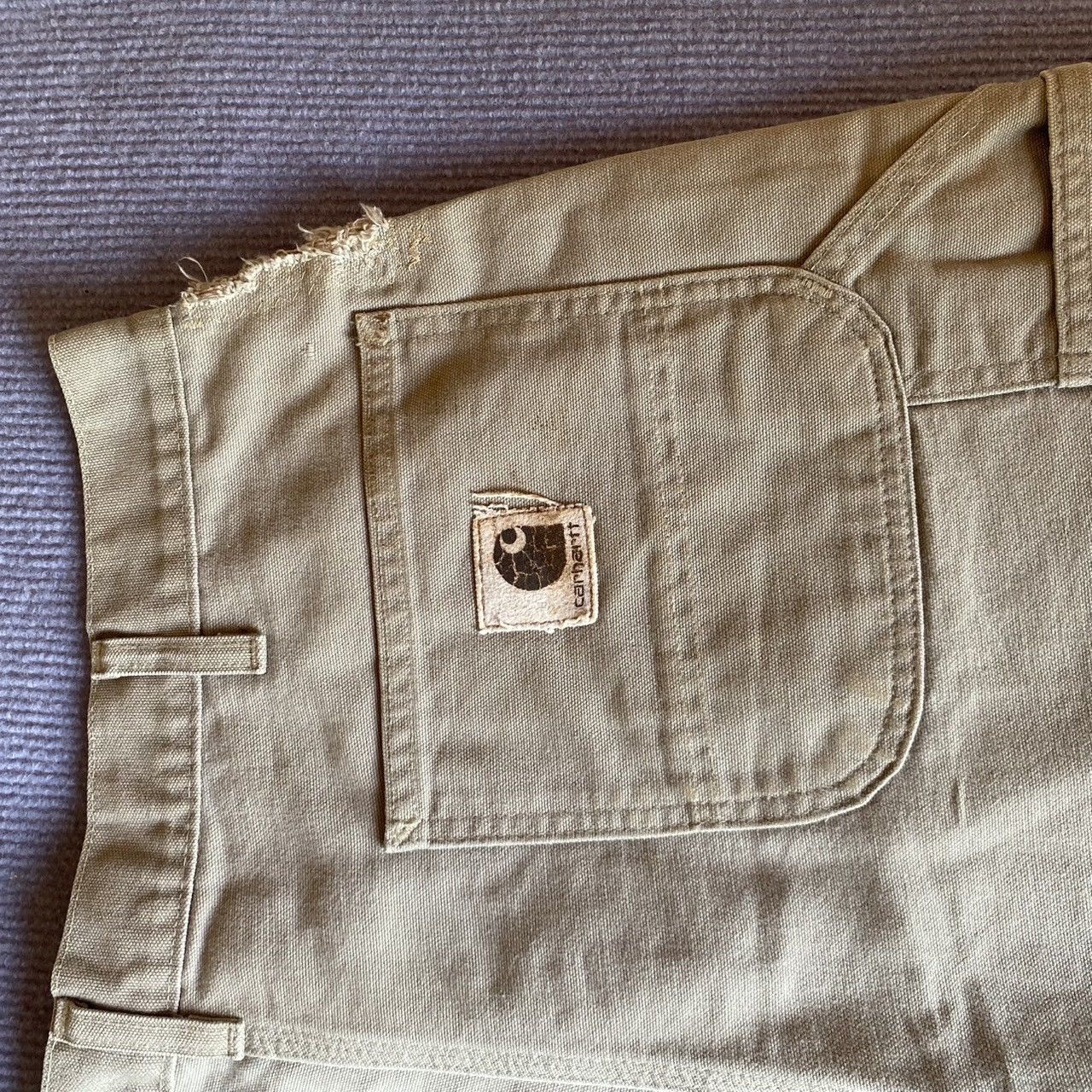 Carhartt × Vintage Crazy Vintage 90s Carhartt Shorts Size US 36 / EU 52 - 2 Thumbnail