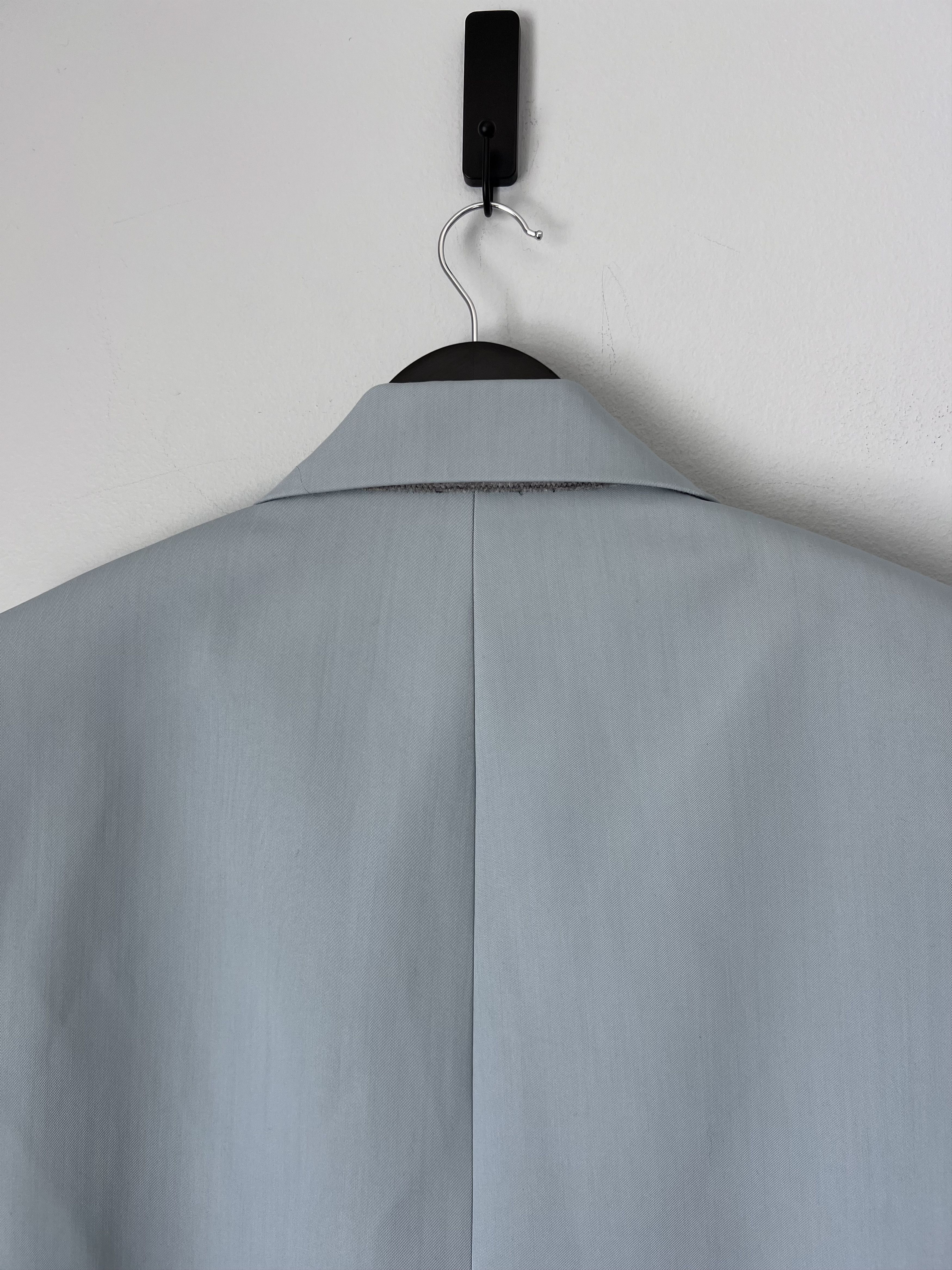 Off-White Off White Embroidered Double Wool Skate Zip Coat in Blue Size US M / EU 48-50 / 2 - 7 Thumbnail