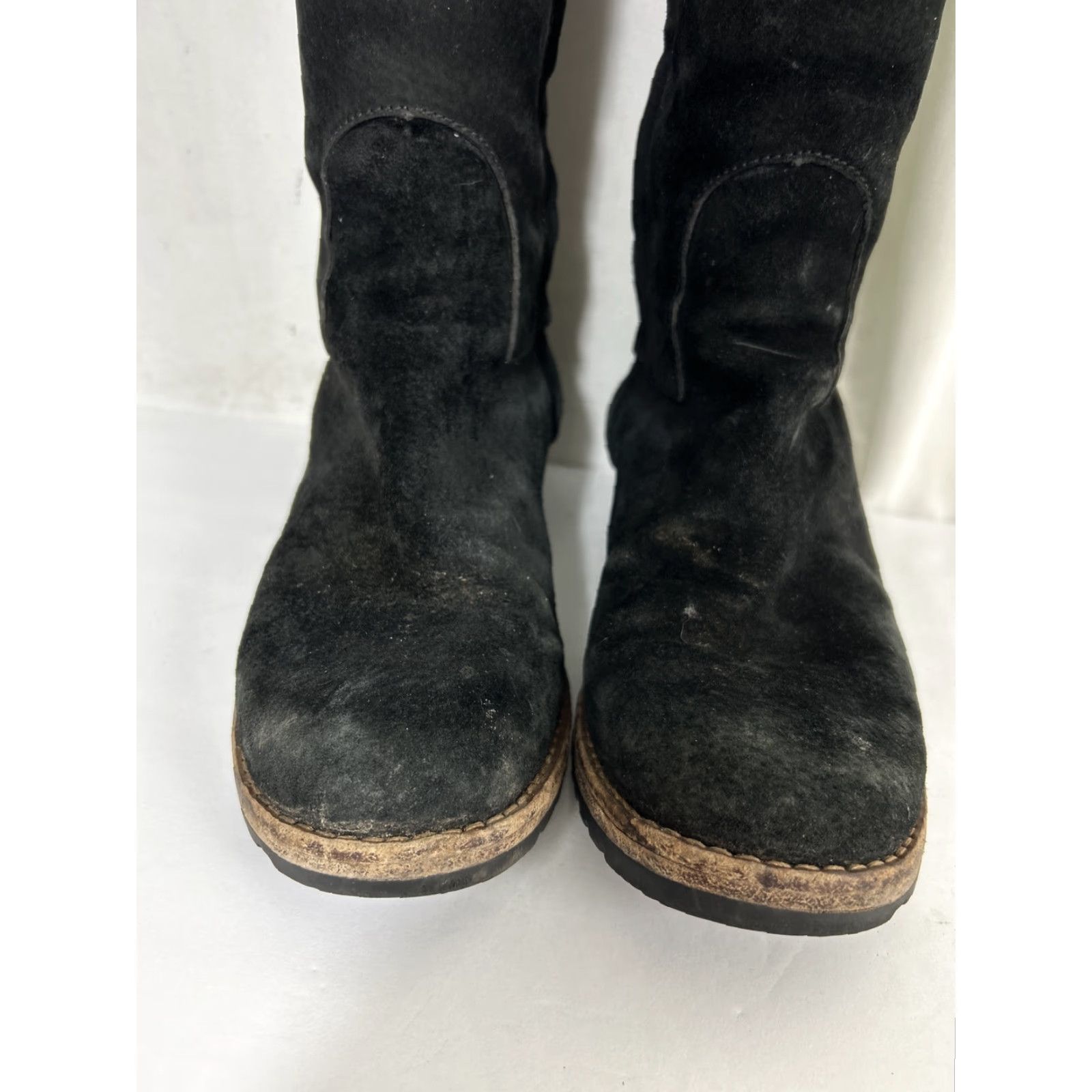 Ugg VINTAGE UGG BROOME BLACK SUEDE TALL BOOTS WOMEN USA 7 F8009G Size US 7 / IT 37 - 5 Thumbnail