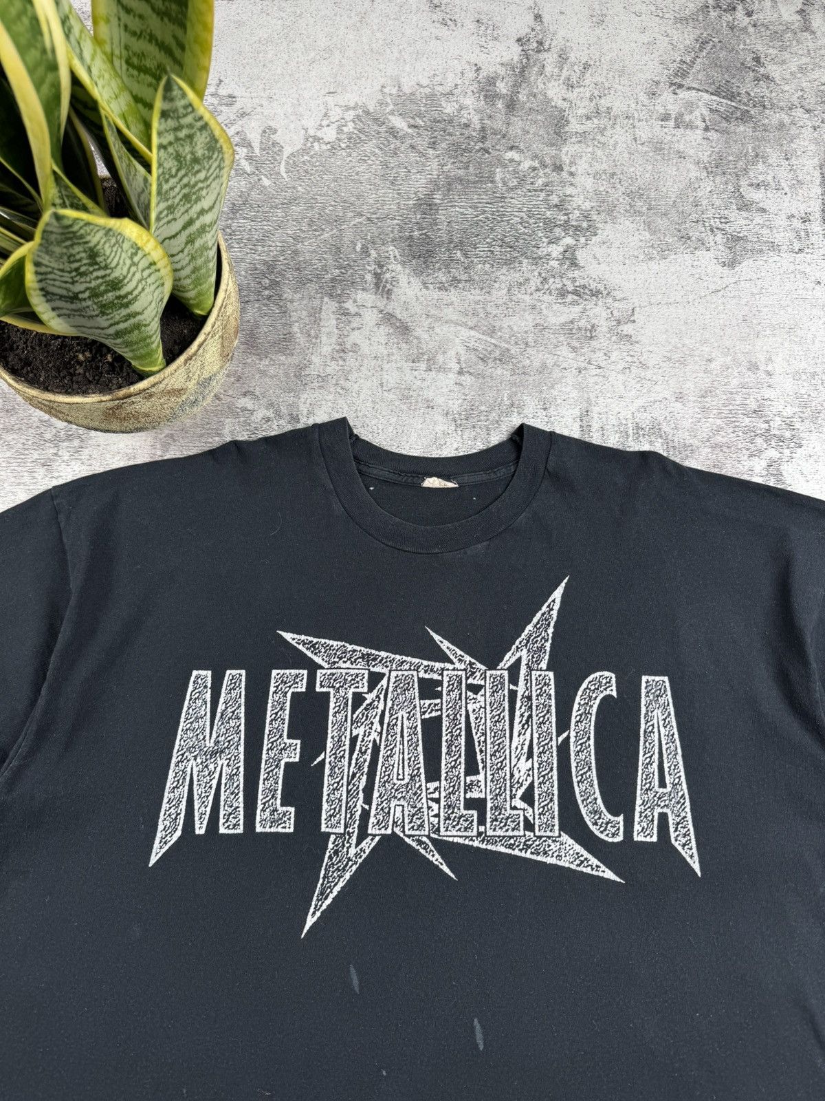 Metallica Metallica USA 1995 1996 Rock Rap Hip Hop Faded T Shirt Tee Size US XL / EU 56 / 4 - 15 Thumbnail