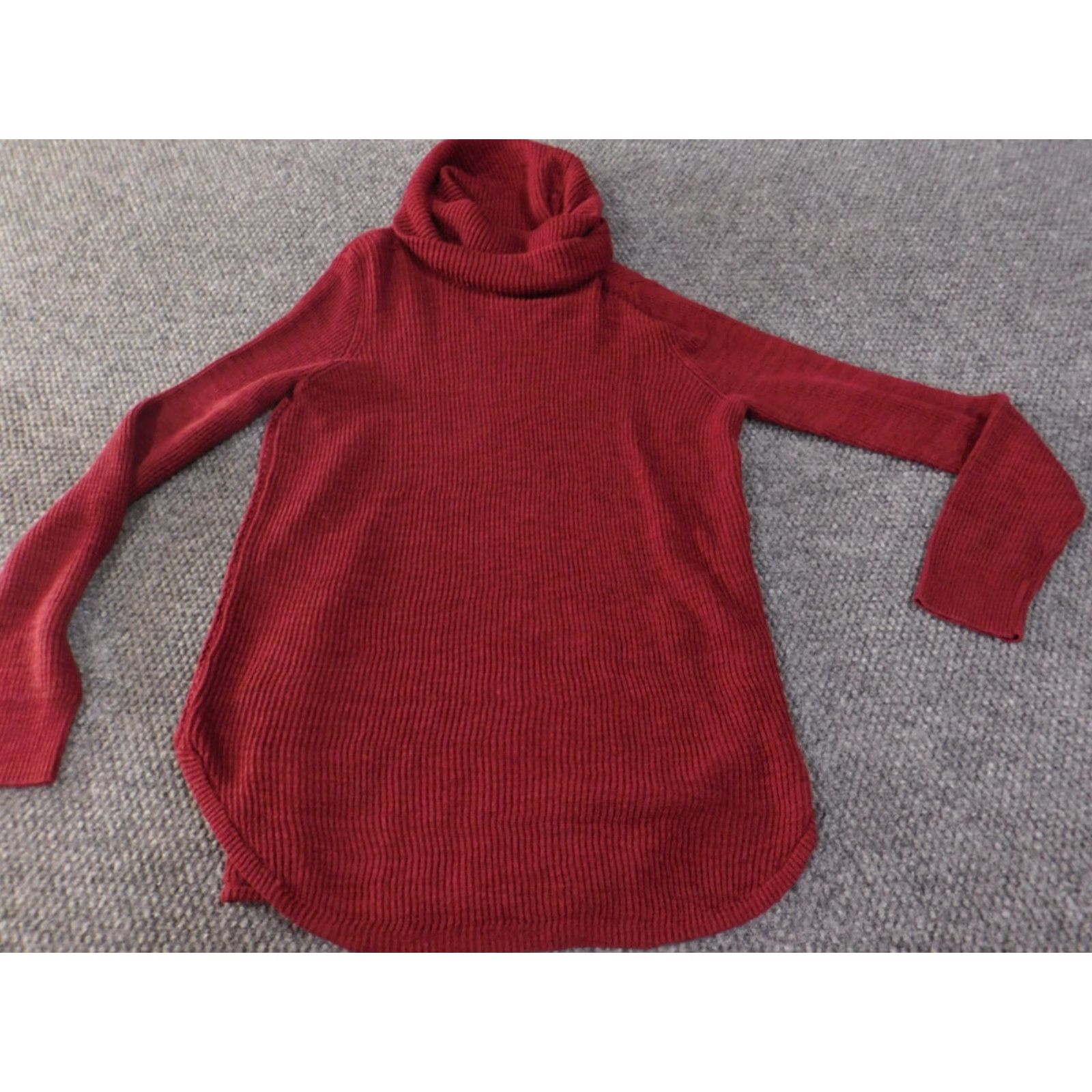 Lucky Brand Lucky Brand Sweater Womens XL Red Lined Pullover Turtleneck Knit Made of Cotton Linen Shirt Style Casual Womens Size XL / US 12-14 / IT 48-50 - 4 Thumbnail