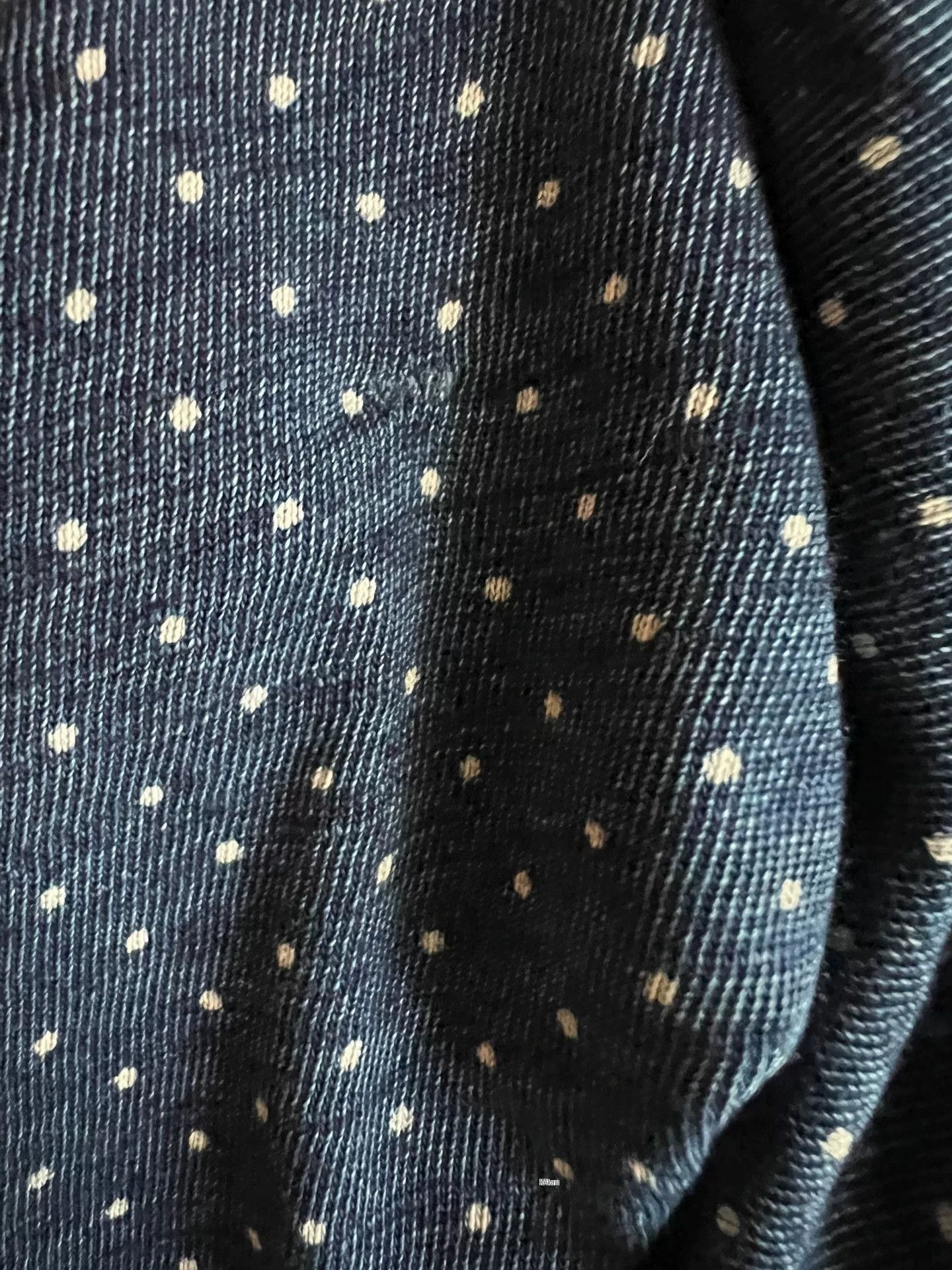 RRL Ralph Lauren RRL Double RL Indigo Dot Short Sleeve T-Shirt Size US L / EU 52-54 / 3 - 9 Thumbnail