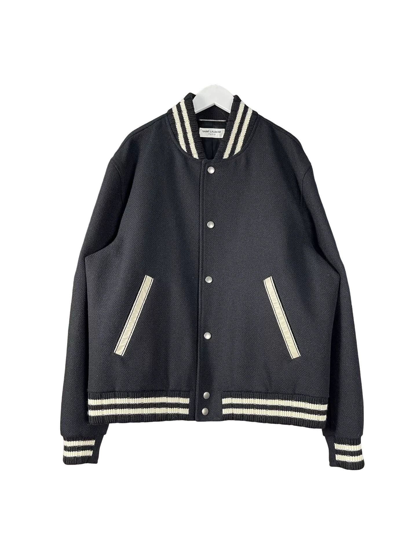 Saint Laurent Paris Saint Laurent Logo Varsity Jacket Size L Size US L / EU 52-54 / 3 - 1 Thumbnail