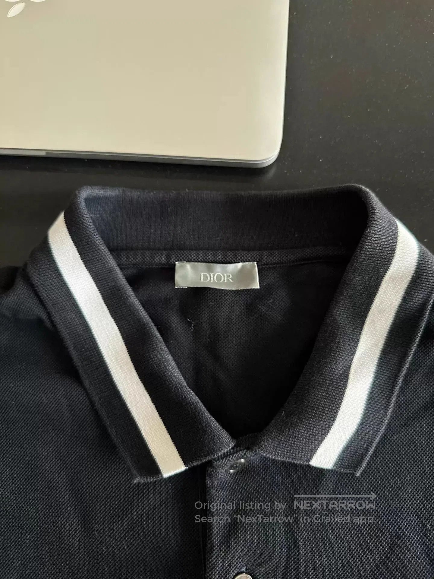 Dior Black Short Sleeve Polo Shirt XXL. Size US XXL / EU 58 / 5 - 3 Thumbnail