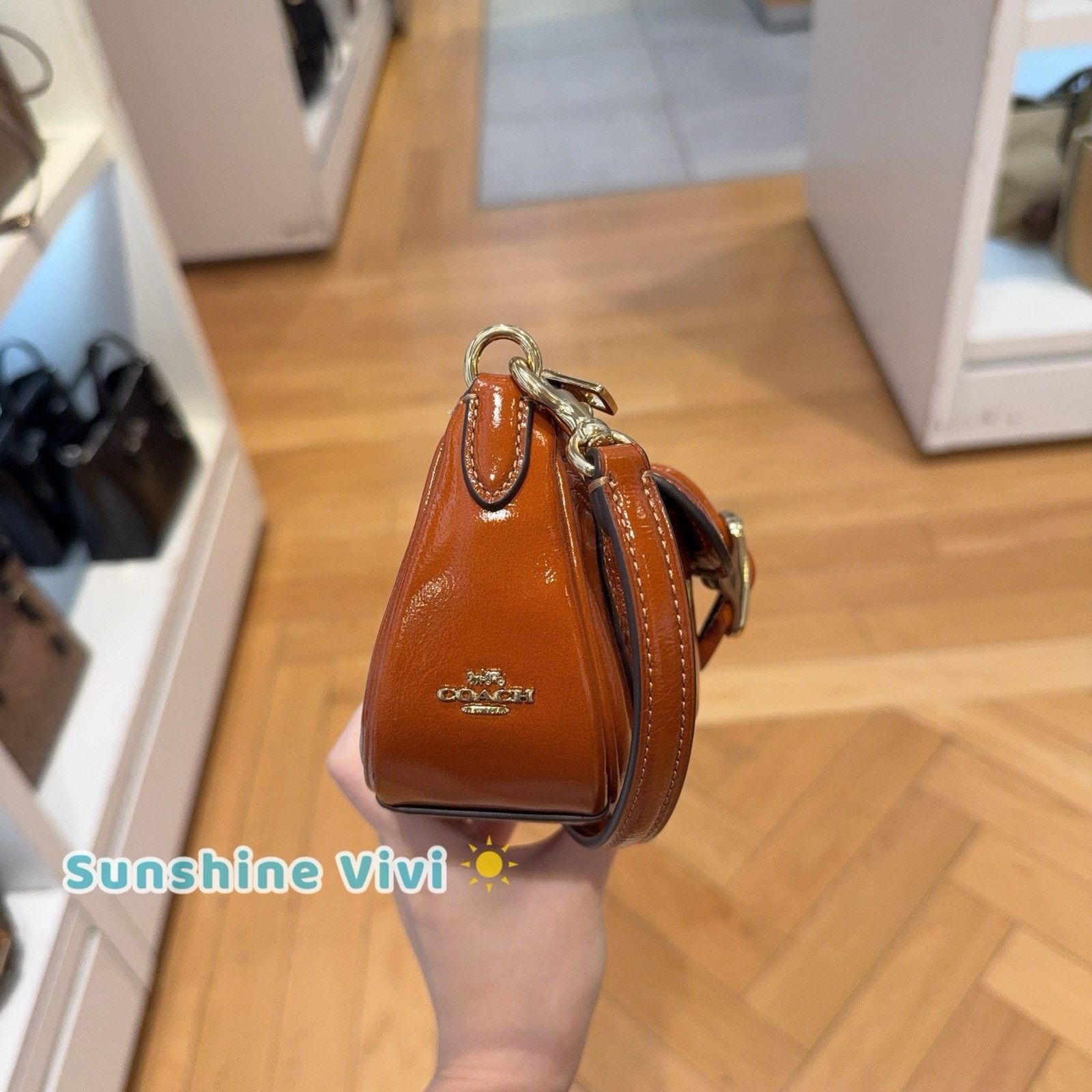 Coach NWT Coach Ashton Mini Shoulder Bag CDB19 Cinnamon Size ONE SIZE - 4 Thumbnail