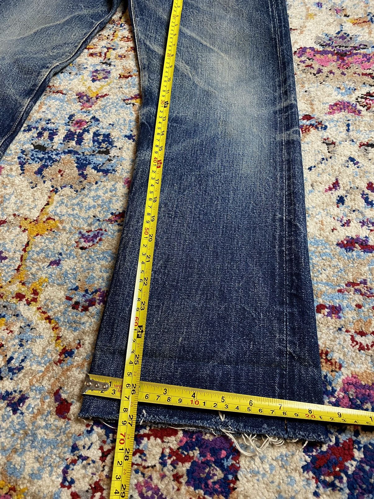 Denime × Vintage 90s Denime Orizzonti WWII 501 Style Hidden Rivette Jeans Size US 28 / EU 44 - 18 Thumbnail