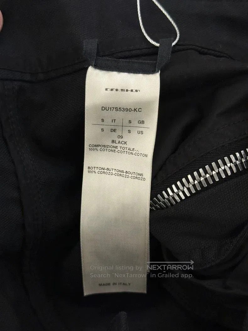 Rick Owens Inclined zipper machete hanging crotch shorts.