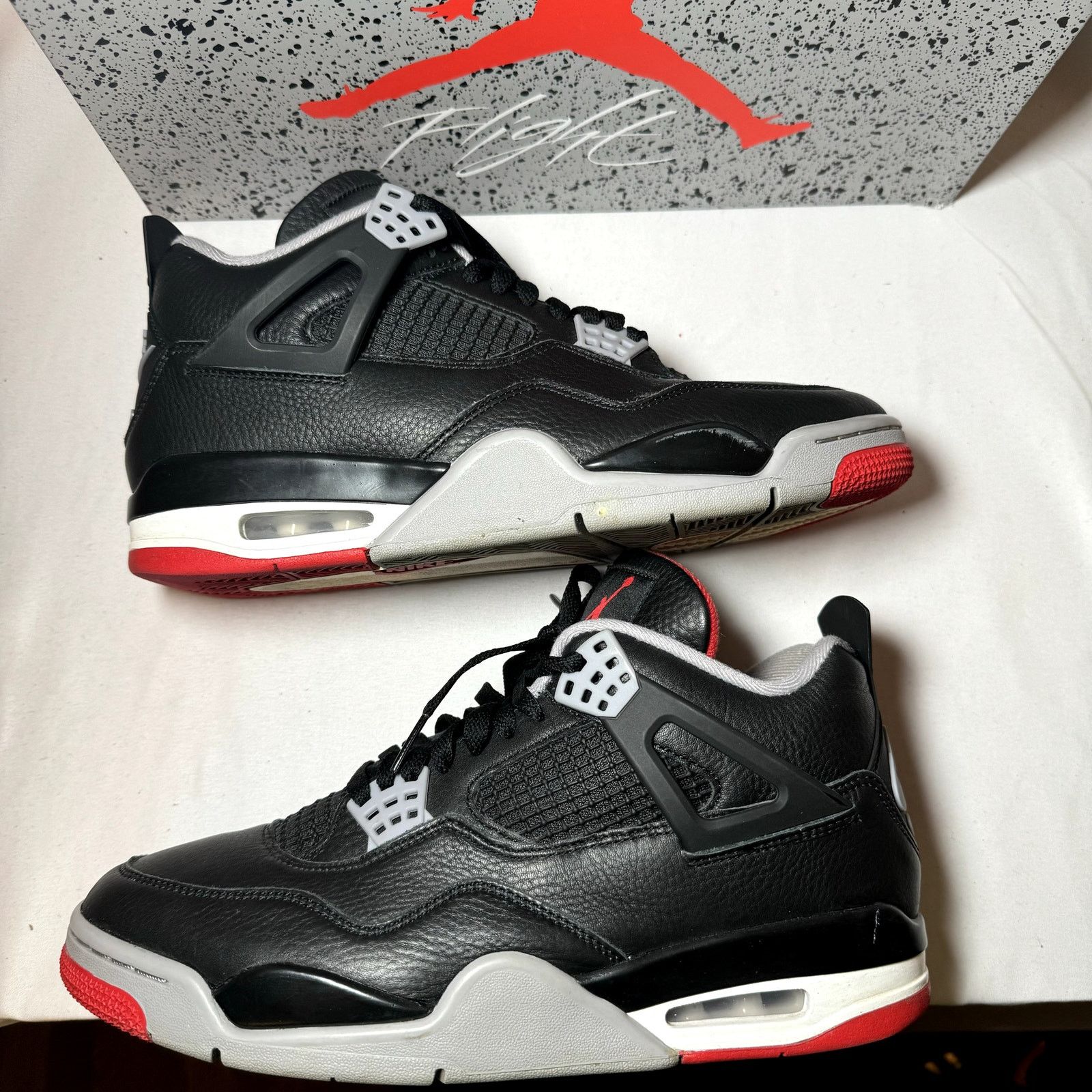 Jordan Brand × Nike Size 9.5 - Air Jordan 4 Retro Bred Reimagined Men's Shoes Size US 9.5 / EU 42-43 - 2 Thumbnail