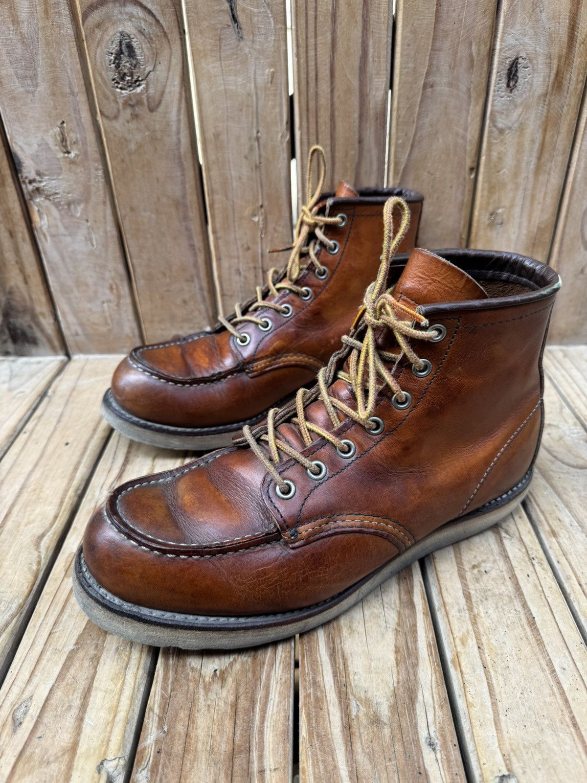 Red Wing Red wing 875 Moc Toe brown leather boots US 8.5 D UK 7.5 Size US 8.5 / EU 41-42 - 14 Thumbnail
