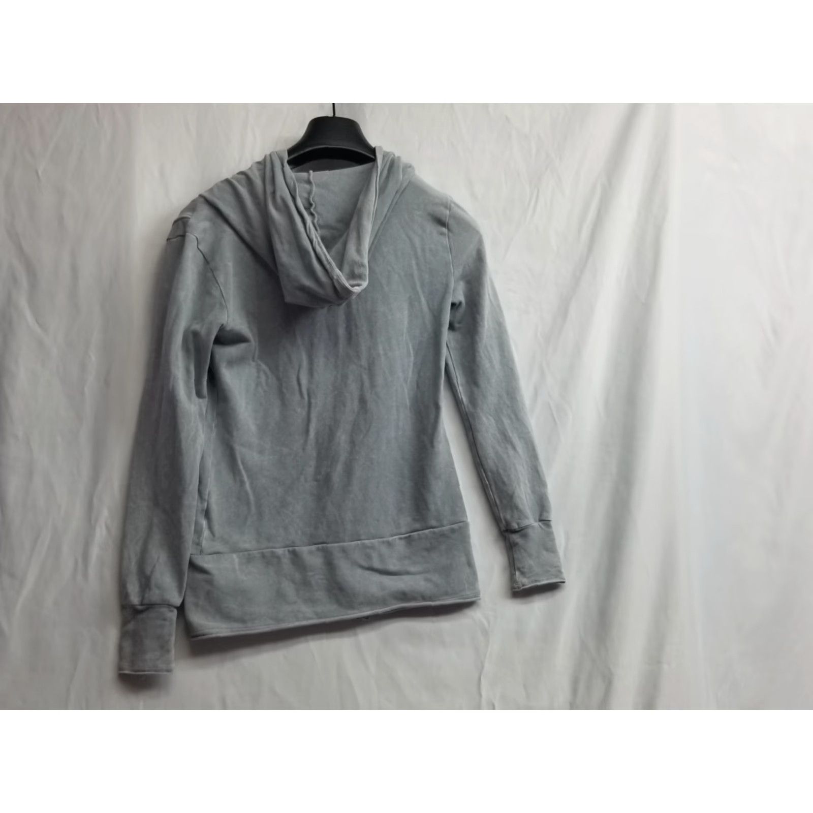 Vintage LVR Organic Women Long Sleeve Sweater Zip Up Full Zip Gray XS USA Blue Hoodie? Size XS / US 0-2 / IT 36-38 - 2 Thumbnail