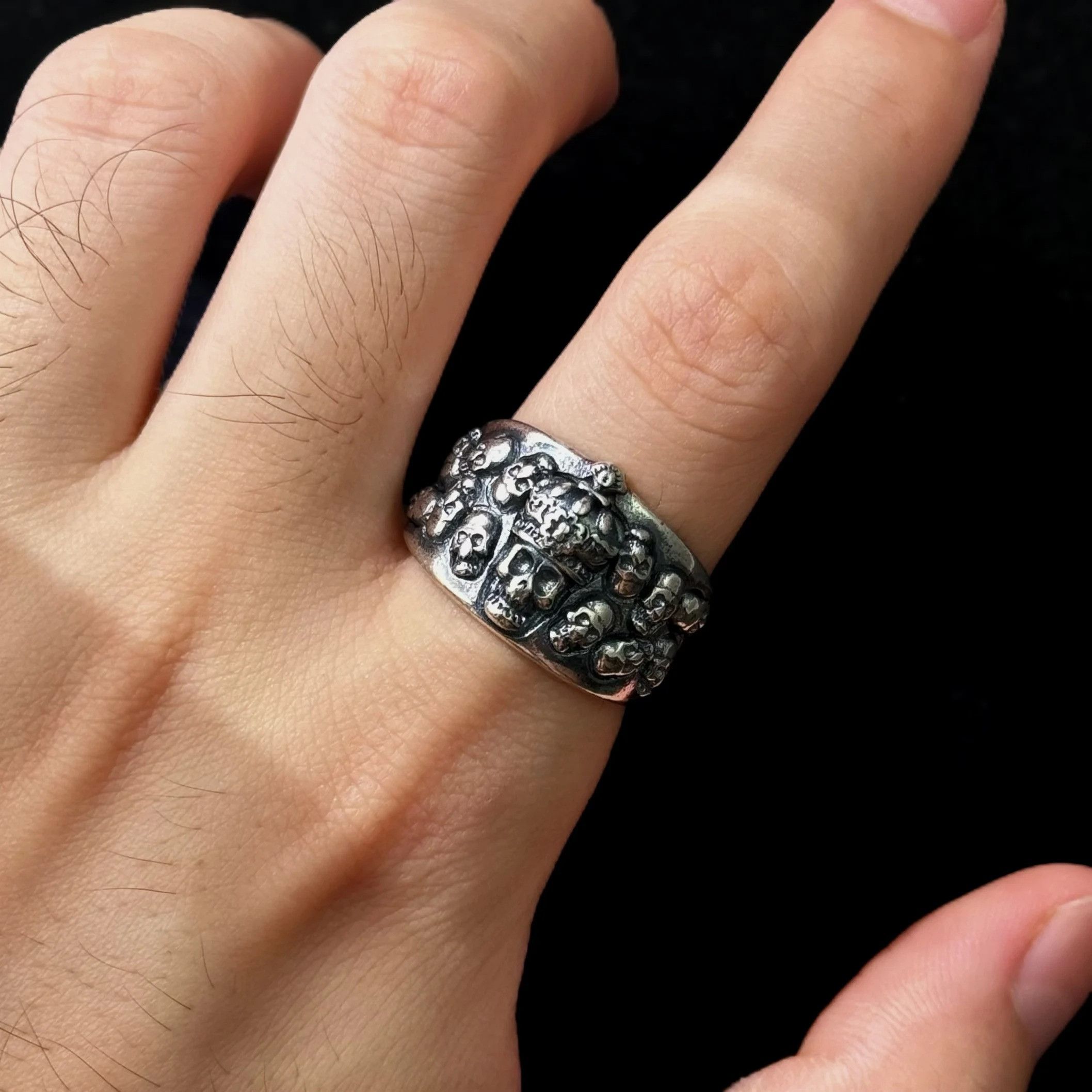 Vintage Biker Ring Size ONE SIZE - 7 Thumbnail