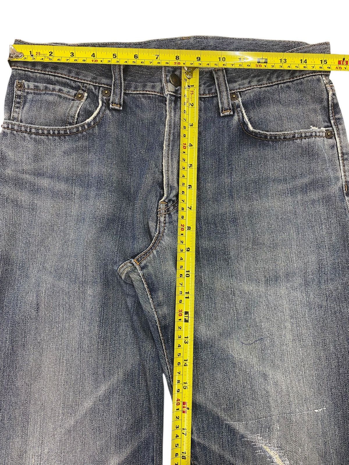 Edwin Edwin Light Wash Whiskered Straight Leg Style Jeans Size US 31 - 6 Thumbnail