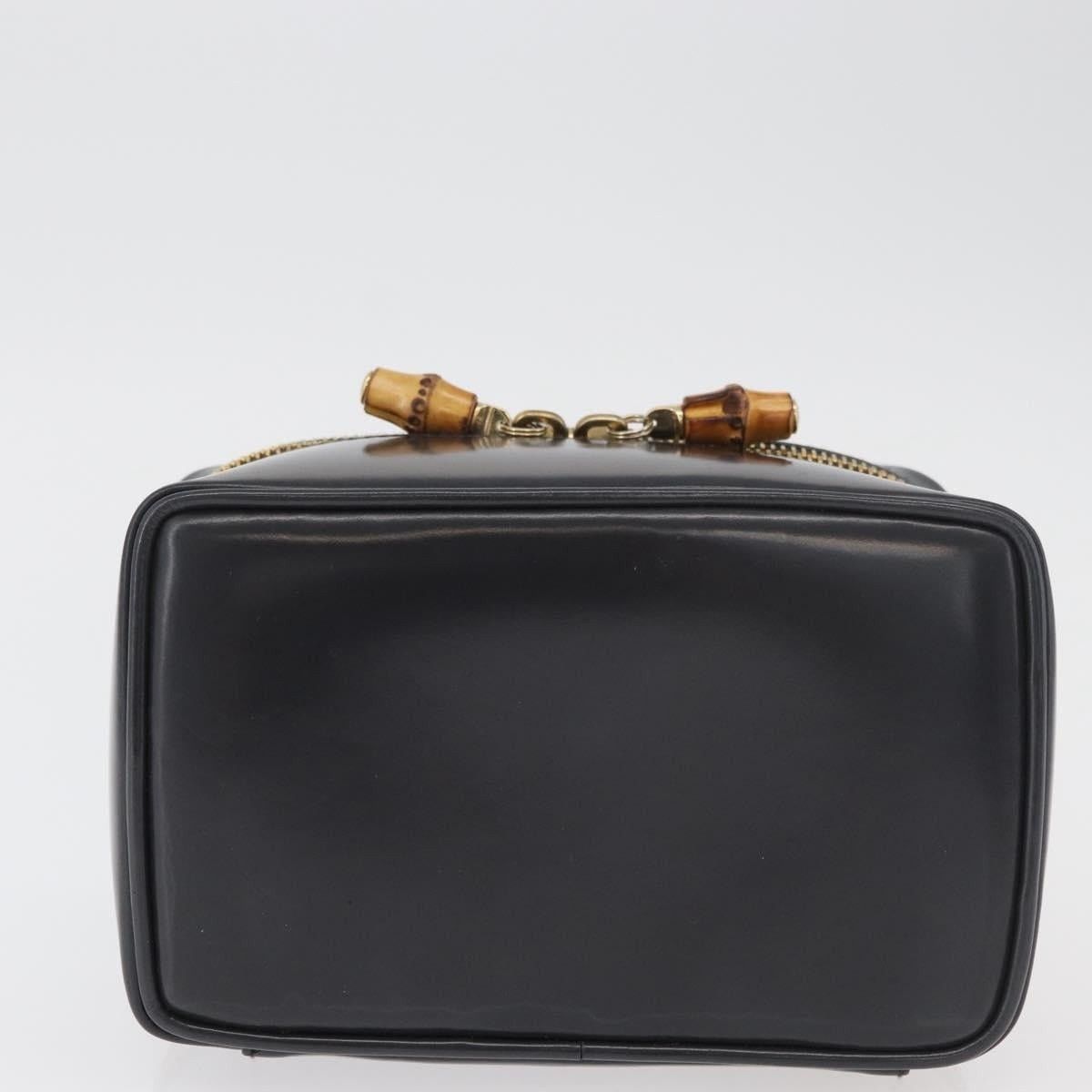 Gucci Gucci Bamboo Patent Leather Vanity Handbag Gray Size ONE SIZE - 14 Thumbnail