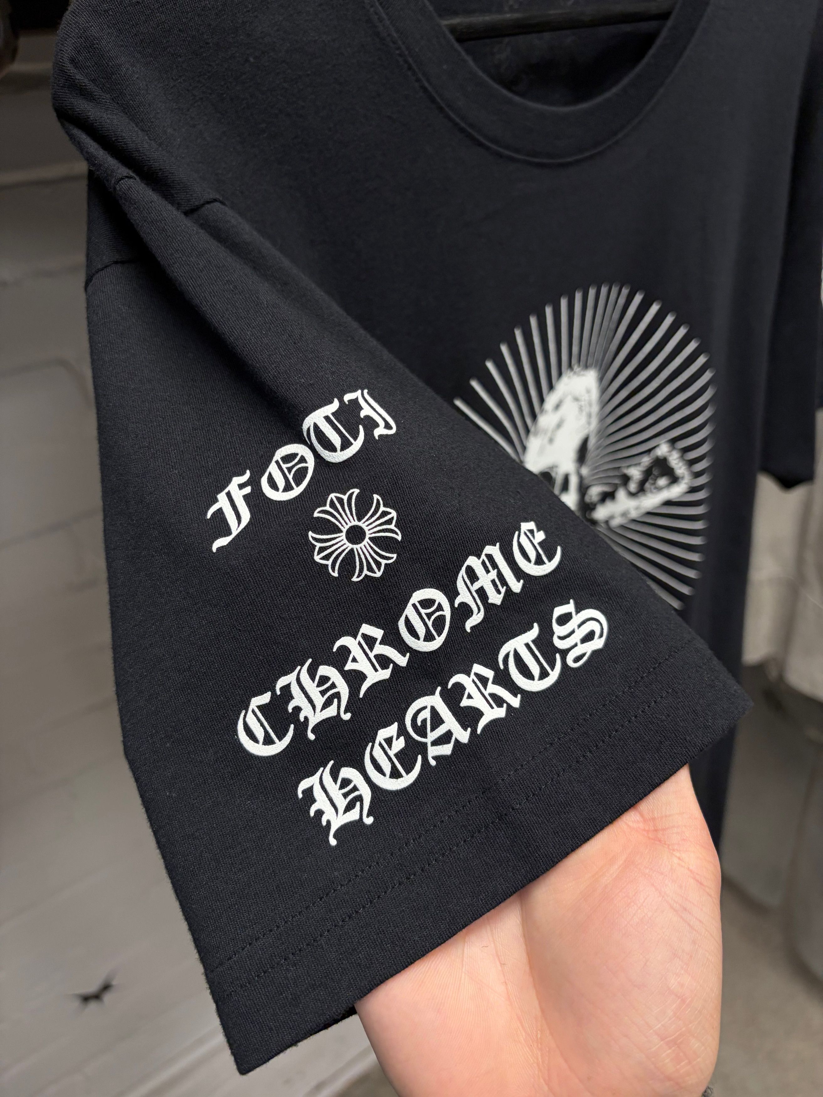 Chrome Hearts Chrome Hearts Foti ‘Harris Teeter’ Black Skull Graphic T-Shirt Size US L / EU 52-54 / 3 - 3 Thumbnail