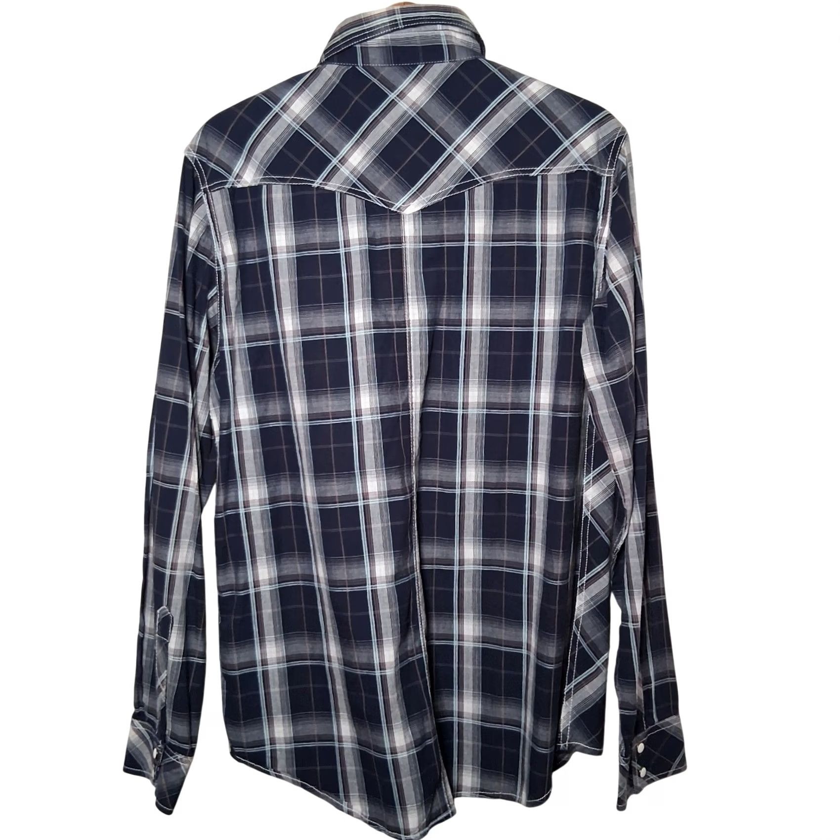 Vintage VINTAGE Red Snap Clothing Company Western Shirt Pair Men Medium Plaid Red Blue Ranch NEW Size US M / EU 48-50 / 2 - 3 Thumbnail