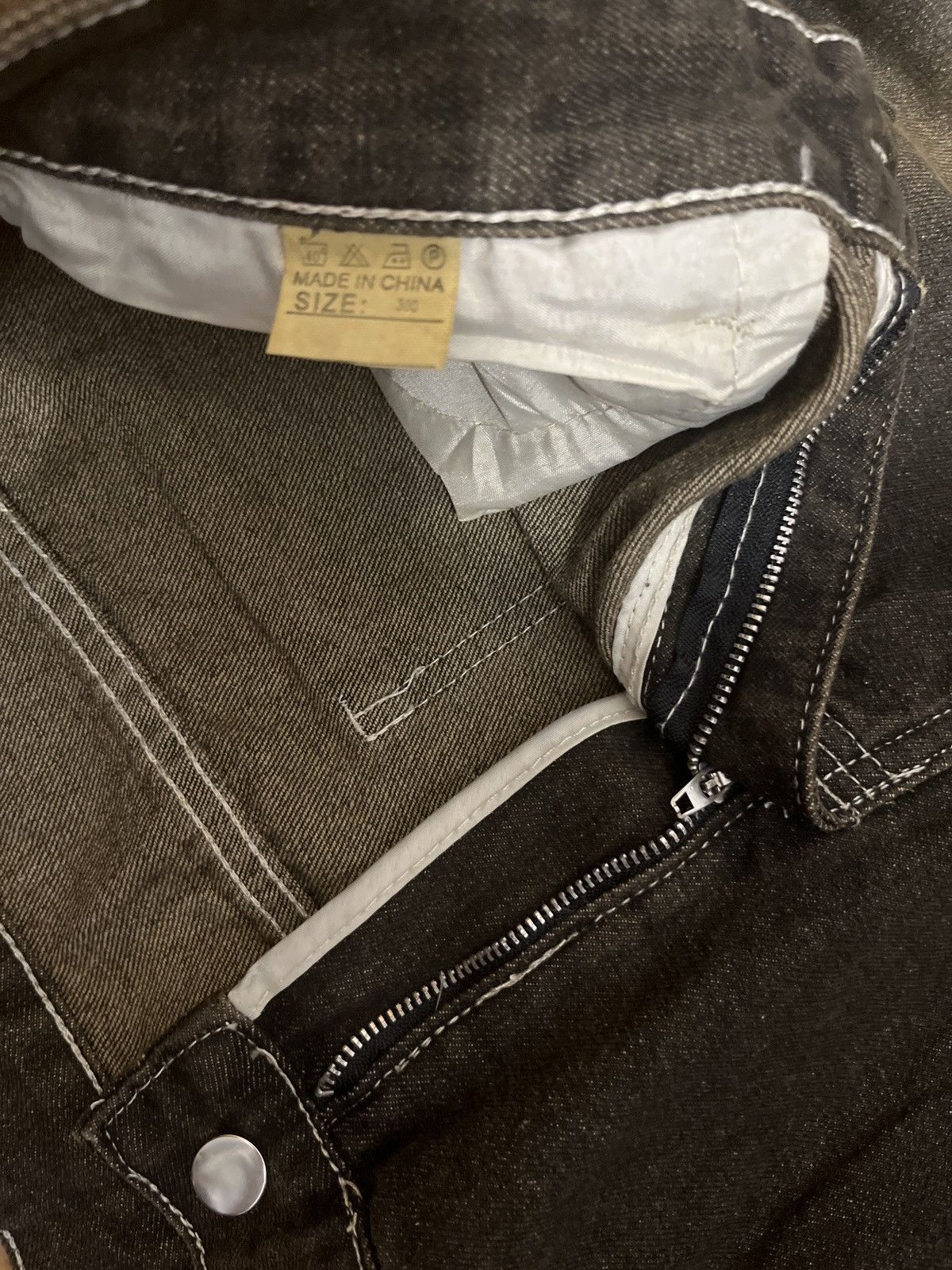 Other Oversize Baggy Grey Denim Jeans Pants Hip Hop Wide Leg Size US 34 / EU 50 - 8 Thumbnail