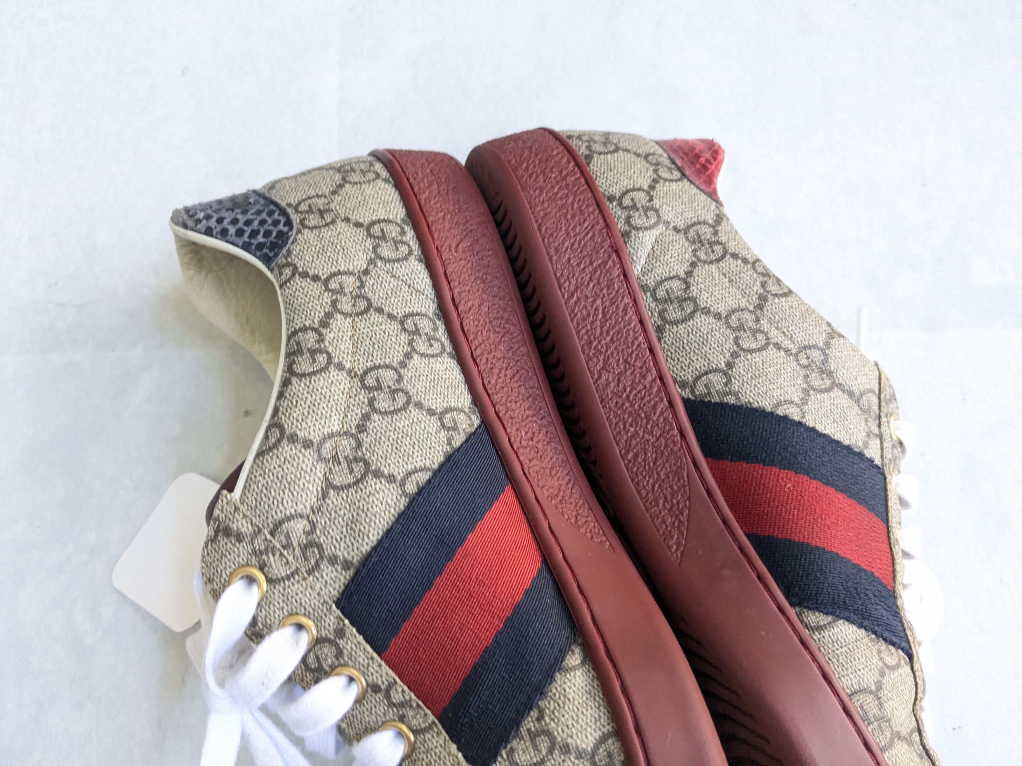 Gucci Gucci Ace GG Supreme Sneakers 429445 Red 8.5 Size US 8.5 / EU 41-42 - 11 Thumbnail