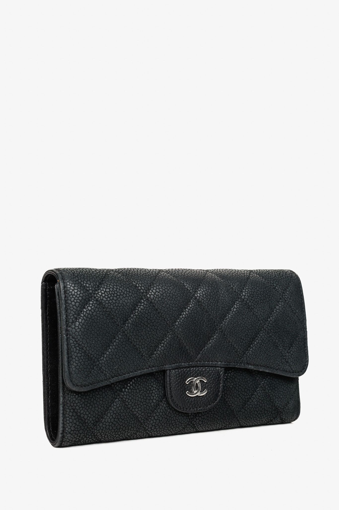 Chanel Chanel 13S Caviar Classic Quilted Flap Portefeuille Wallet Size ONE SIZE - 2 Thumbnail
