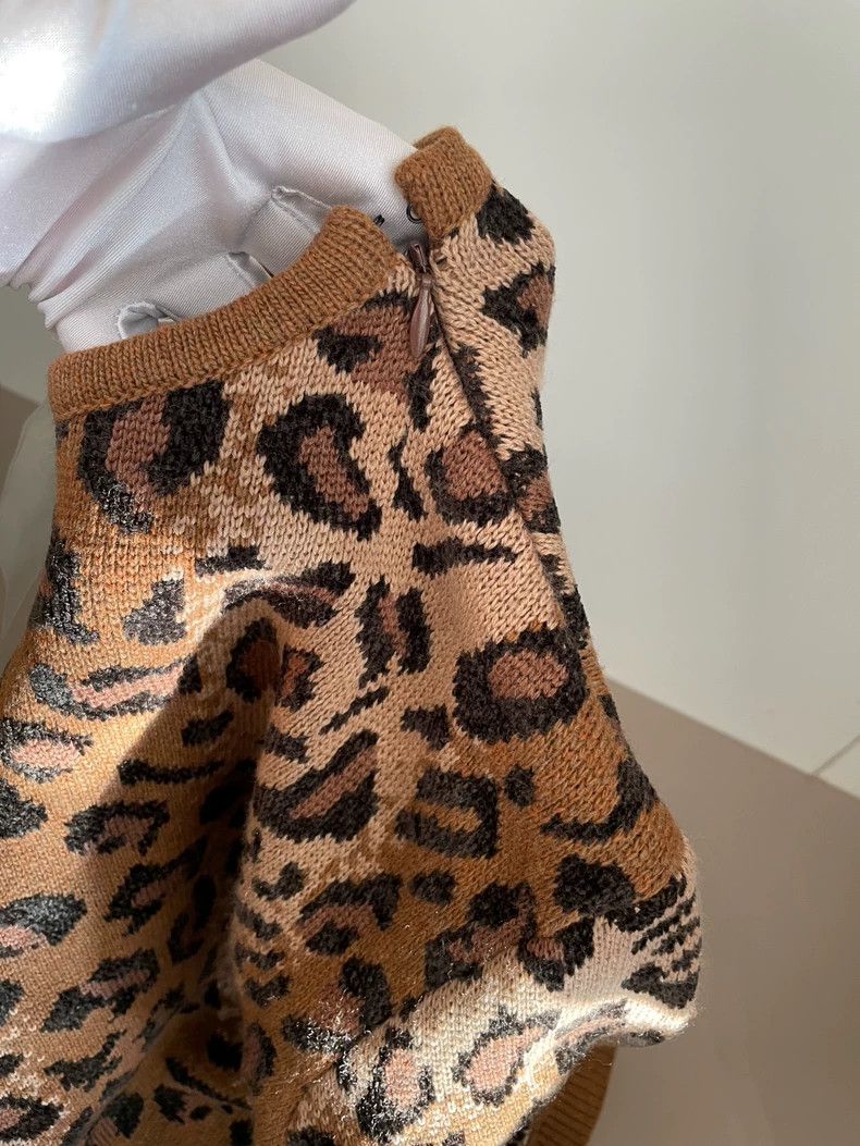 Loewe LOEWE Brown Leopard Print Wool Sweater Size M / US 6-8 / IT 42-44 - 3 Thumbnail