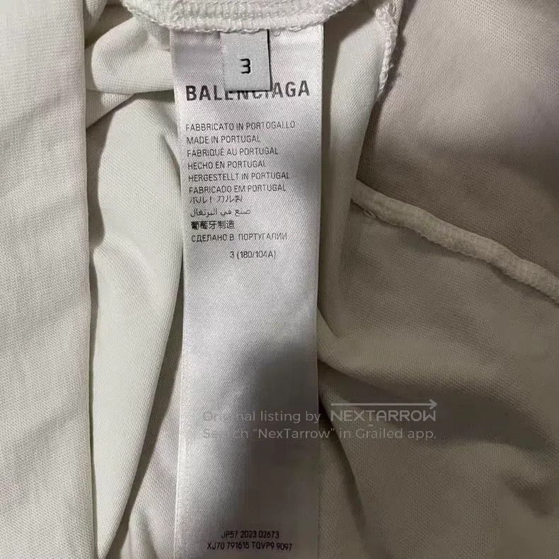 Balenciaga Balenciaga Patchwork fashionable phone short-sleeve Size US L / EU 52-54 / 3 - 4 Thumbnail