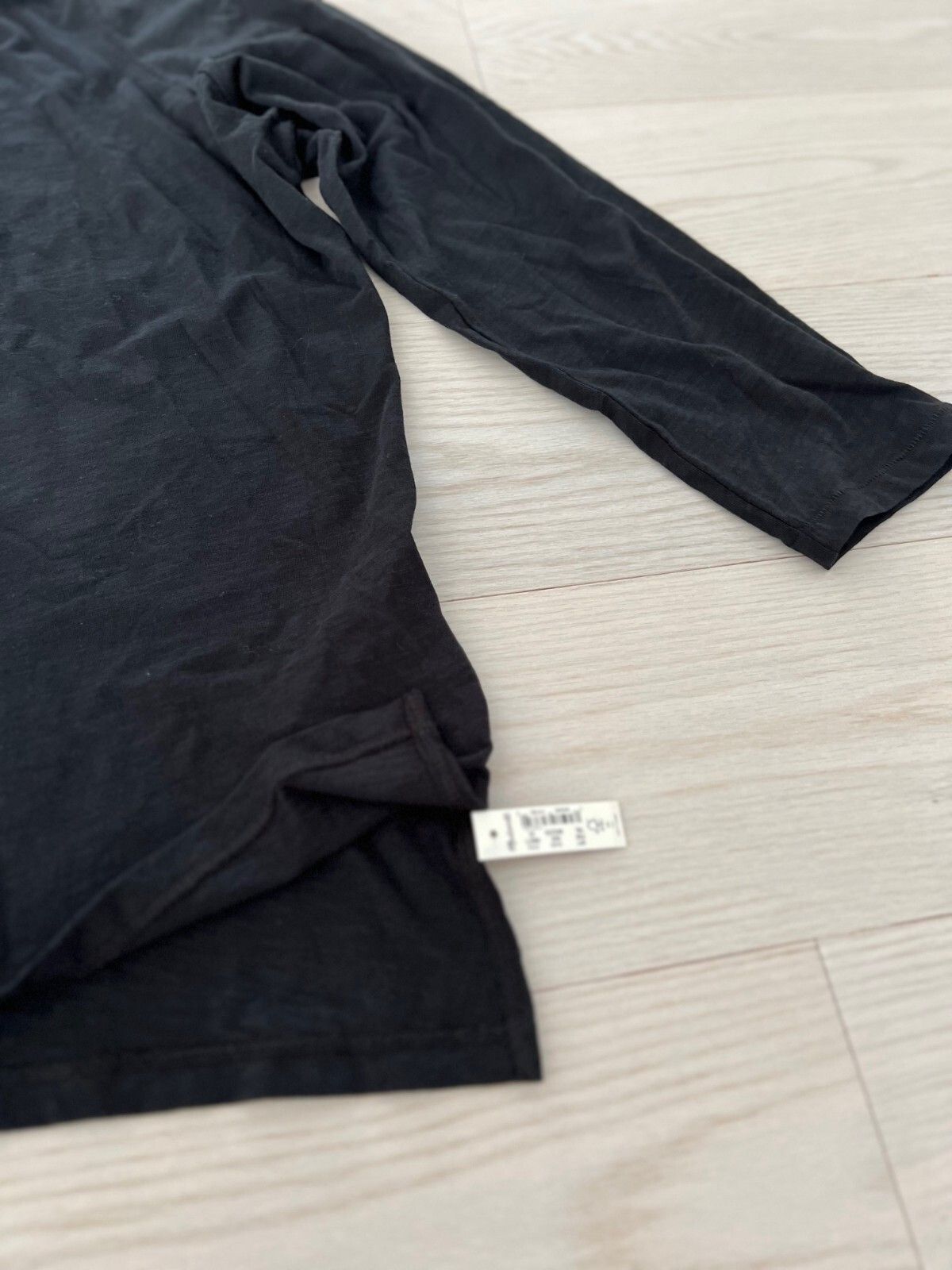 Madewell Madewell NB671 Whisper Cotton Turtleneck Black ( 3X ) Size 3XL / US 20-22 - 4 Thumbnail