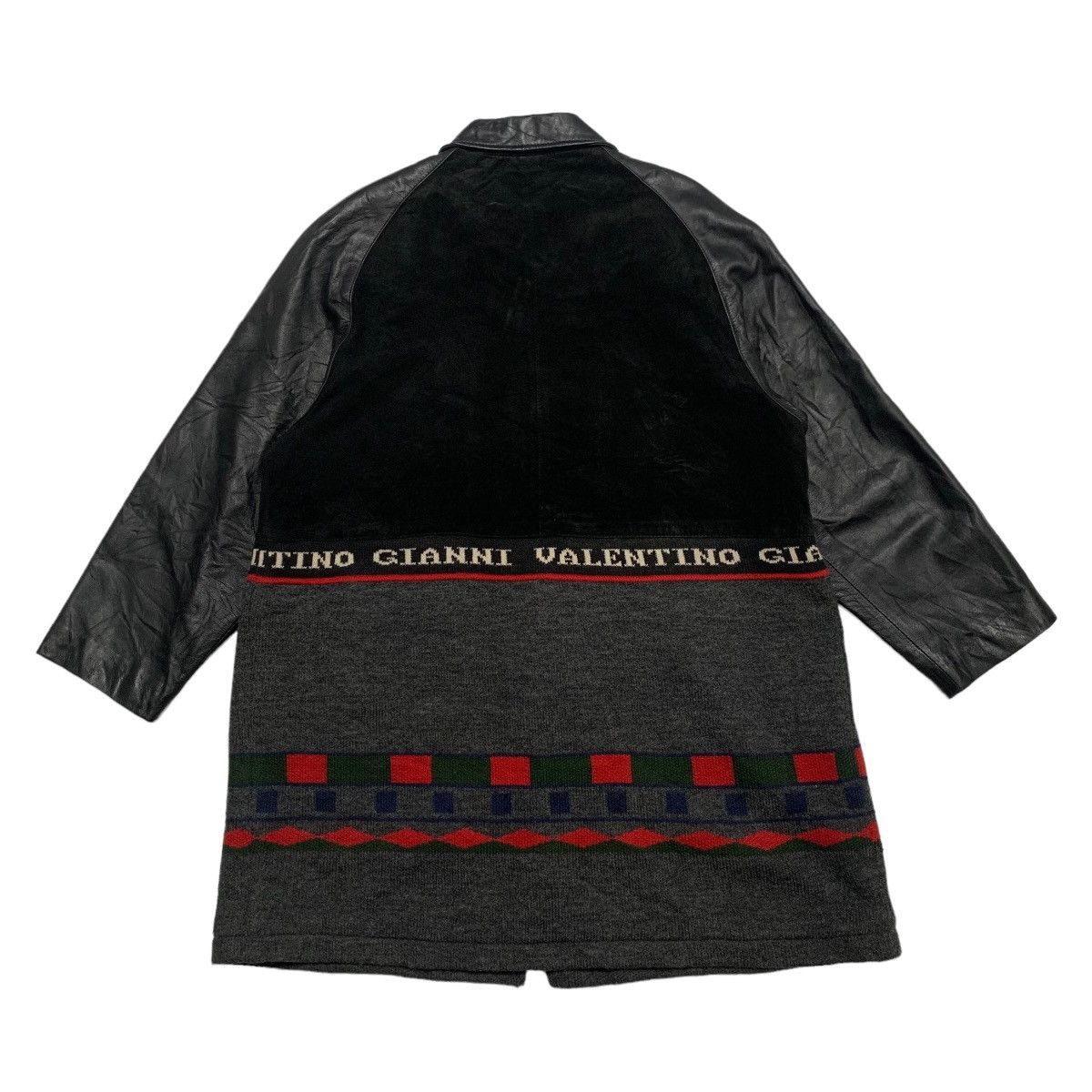 Japanese Brand Gianni Valentino Color Block Leather Jacket Size L / US 10 / IT 46 - 7 Thumbnail