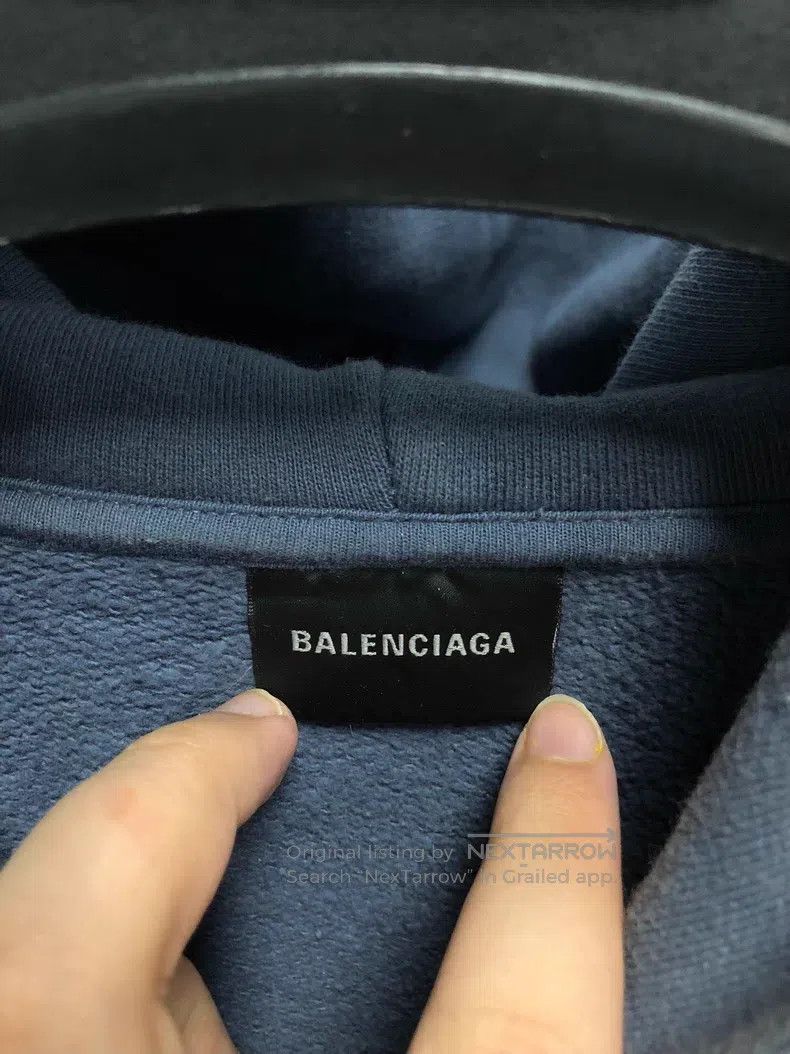 Balenciaga Balenciaga Embroidered Zip-Up Hooded Open-Front Sweater Ja Size US XL / EU 56 / 4 - 3 Thumbnail