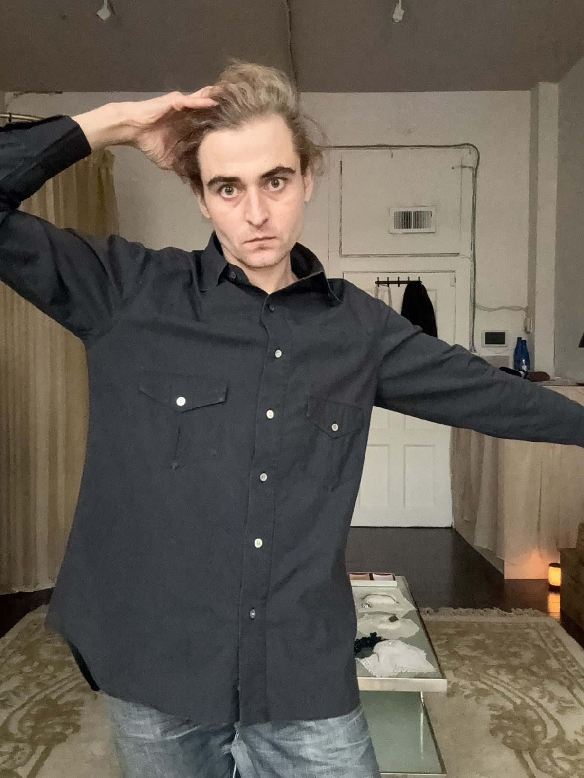 Other Alexander Van Slobbe Archive Garment Dyed Western Shirt Size US M / EU 48-50 / 2 - 19 Thumbnail