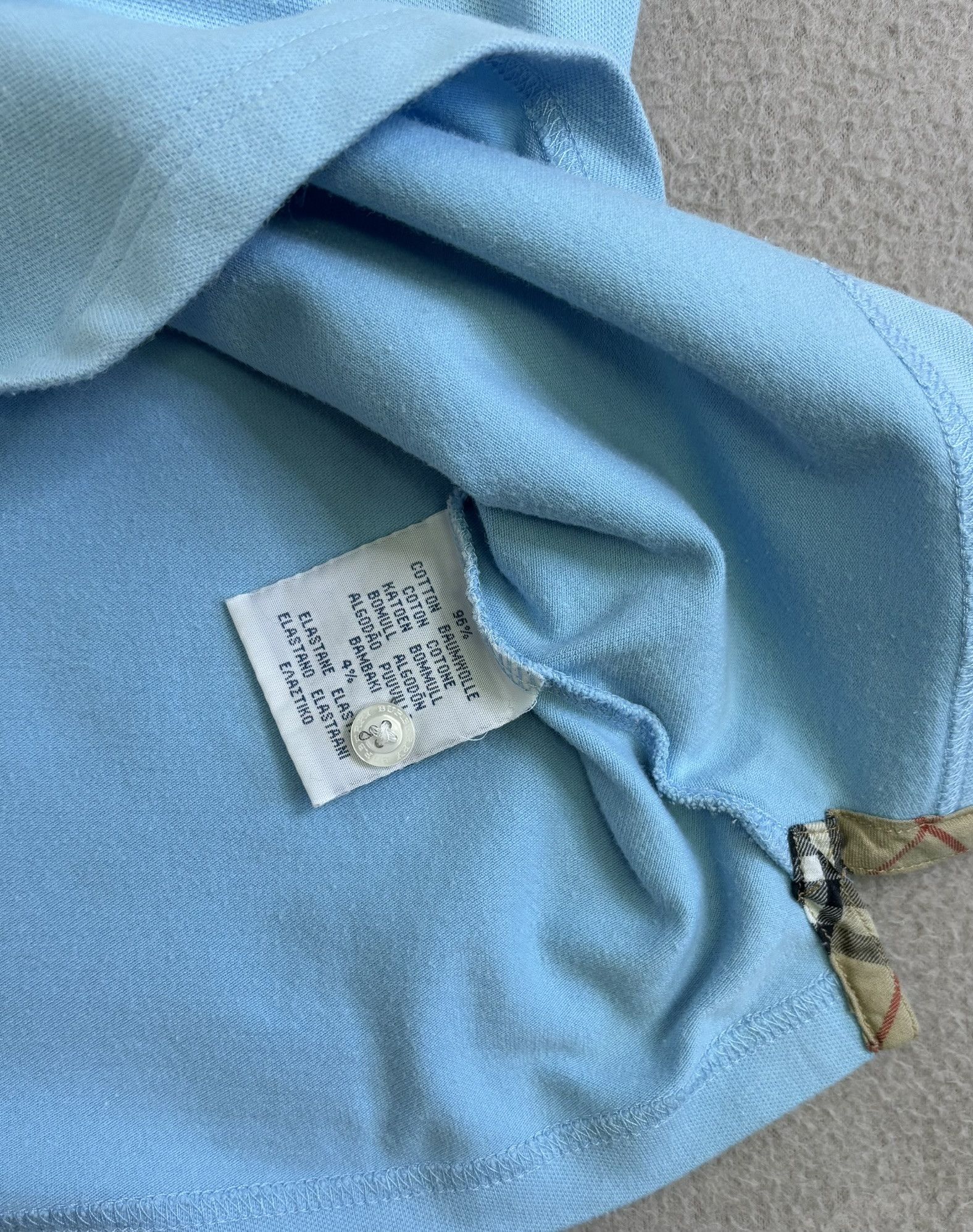 Burberry × Vintage Burberry Polo Golf vintage baby blue Medium Size M / US 6-8 / IT 42-44 - 14 Thumbnail