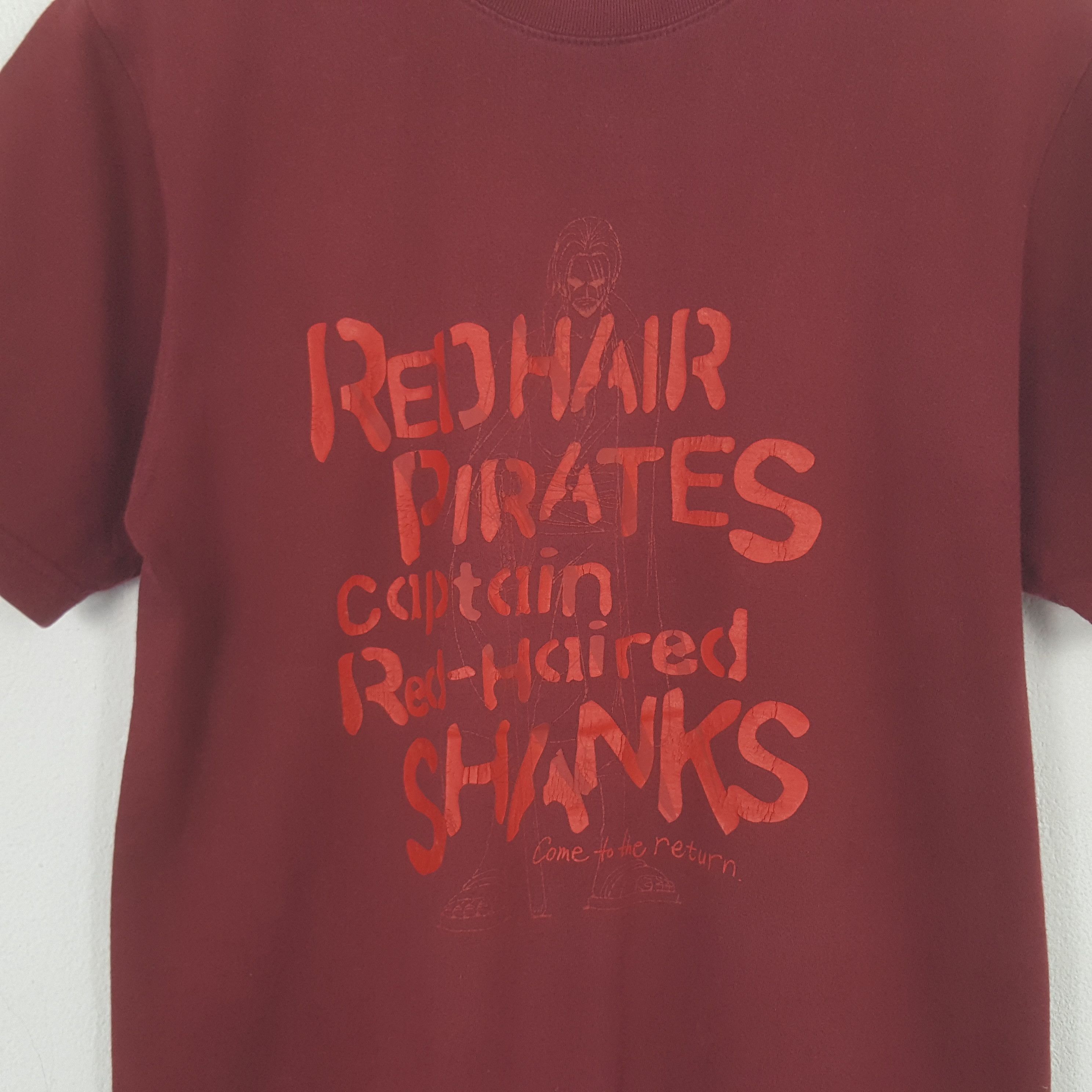 One Piece Vintage One Piece Akagami No Shanks Anime Tshirt RR24 Size US M / EU 48-50 / 2 - 2 Thumbnail