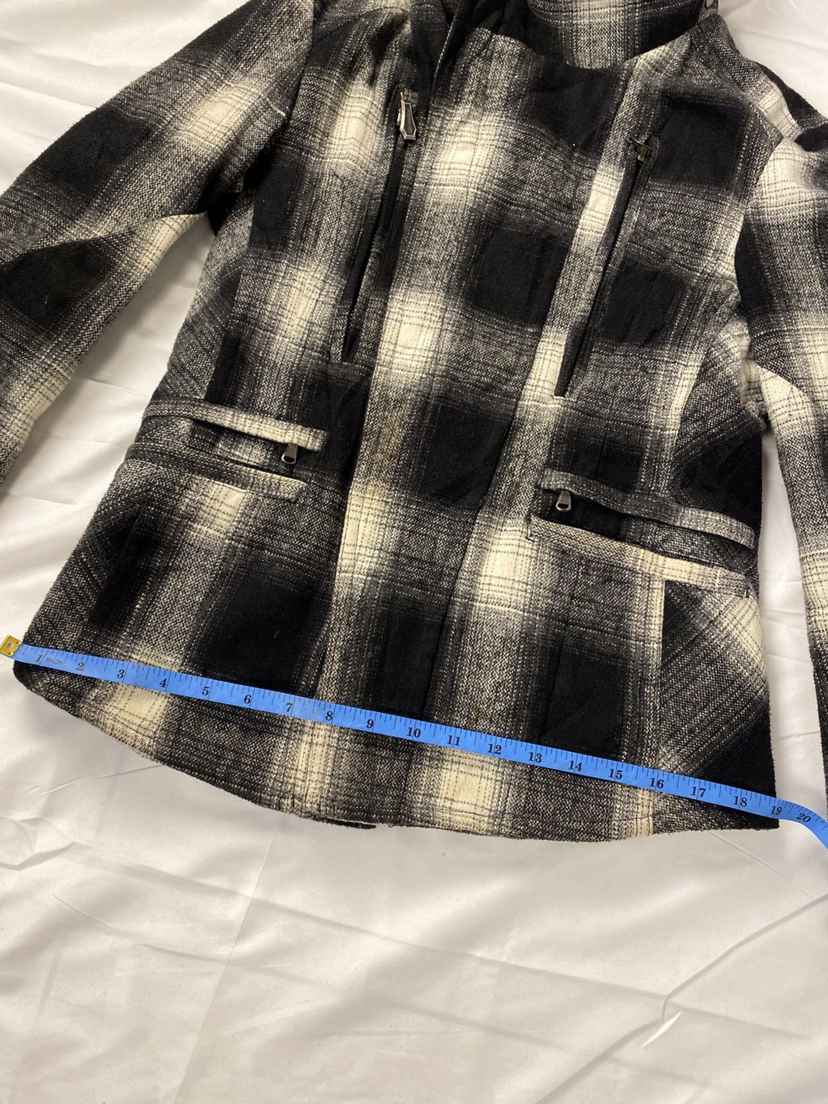 JACKROSE Jackrose Asymmetrical Bono Wool Jacket Checkered Multipocket Size US M / EU 48-50 / 2 - 21 Thumbnail