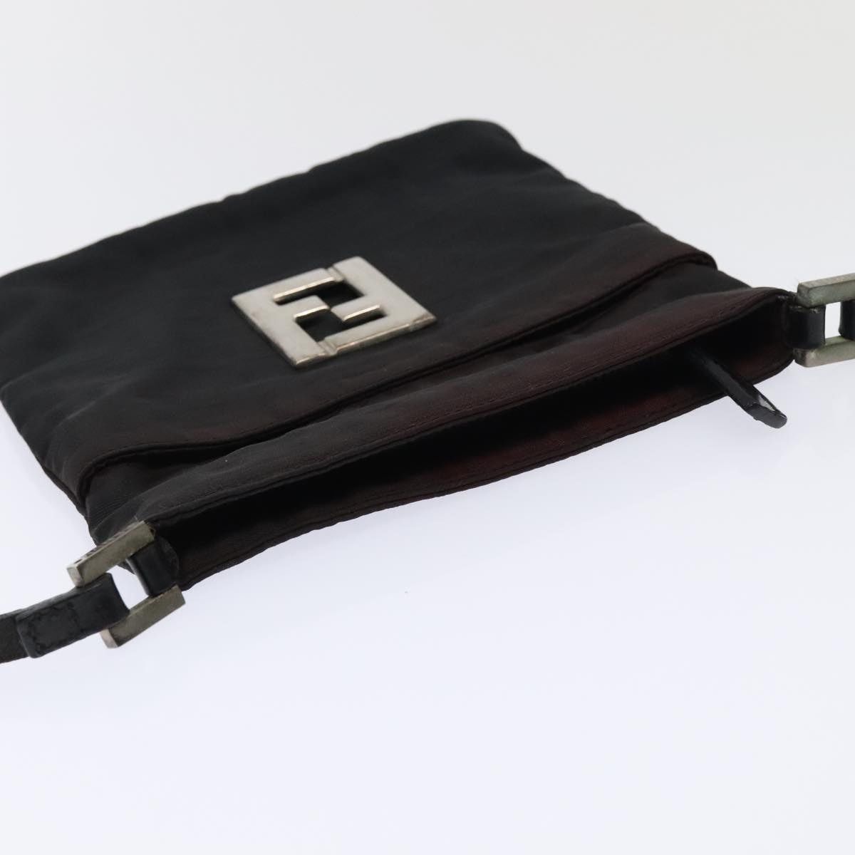 Fendi FENDI Zucca Canvas Shoulder Bag Nylon Black Size ONE SIZE - 6 Thumbnail