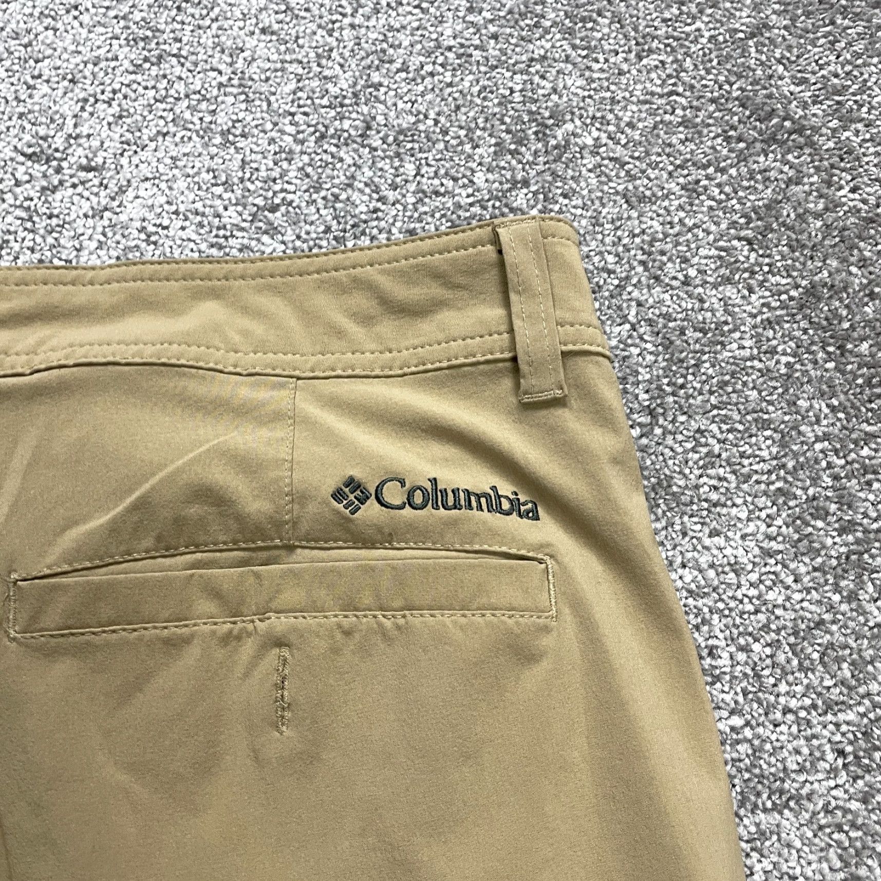 Vintage Columbia Mill Creek Chino Shorts Men 40 Brown Solid Regular Fit Stretch Outdoor Size US 40 / EU 56 - 3 Thumbnail
