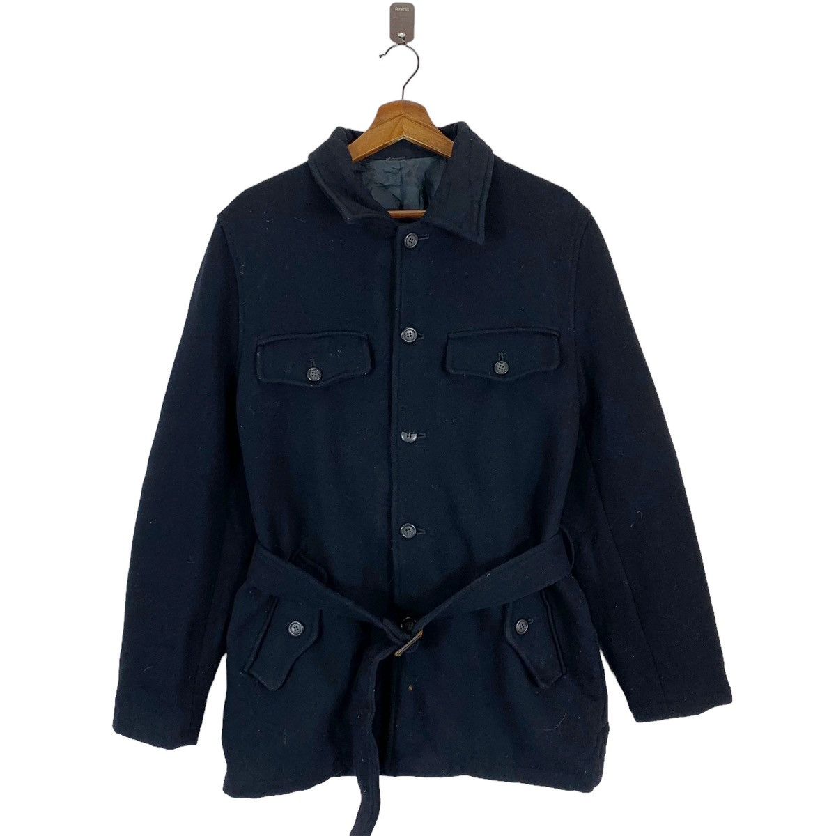 Tornado Mart Designer Tornado Mart Wool Belt Button Jacket Size US L / EU 52-54 / 3 - 1 Thumbnail
