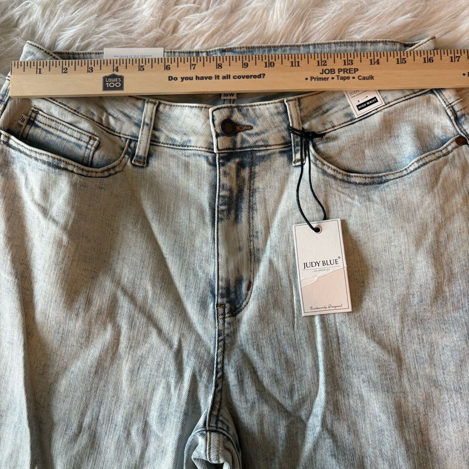 Judy Blue Judy Blue Jeans Women 18W Acid Wash Slim Fit High Waist NWT Size 33" - 8 Thumbnail