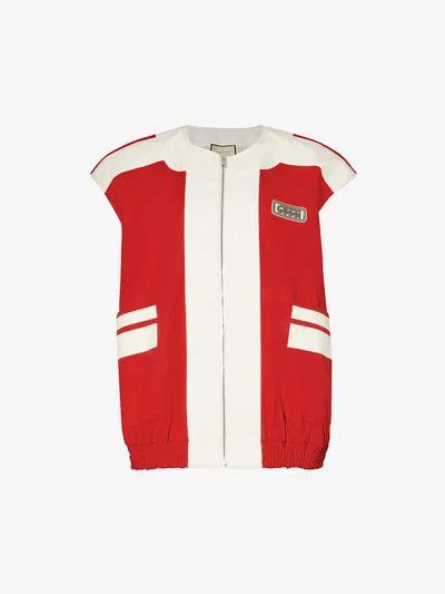 Gucci o1y0925 Crewneck Vest in Red/White Size XXS / US 00 / IT 34 - 1 Thumbnail