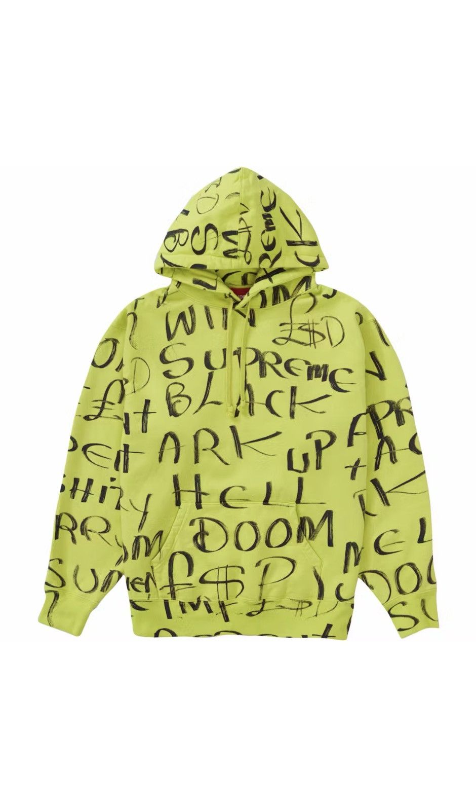 Supreme Supreme Black Ark Hooded Sweatshirt 'Fluorescent Yellow Size US M / EU 48-50 / 2 - 1 Thumbnail