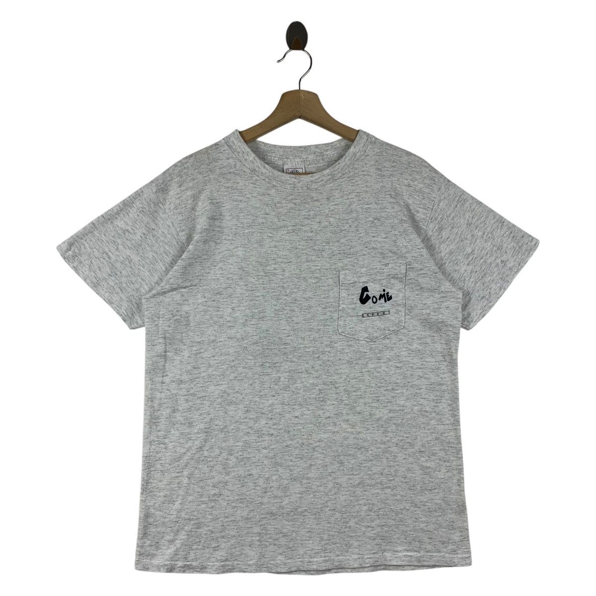 Vintage Vintage 90s COME EXPERT back hit big logo Surfing tee Size US L / EU 52-54 / 3 - 2 Thumbnail