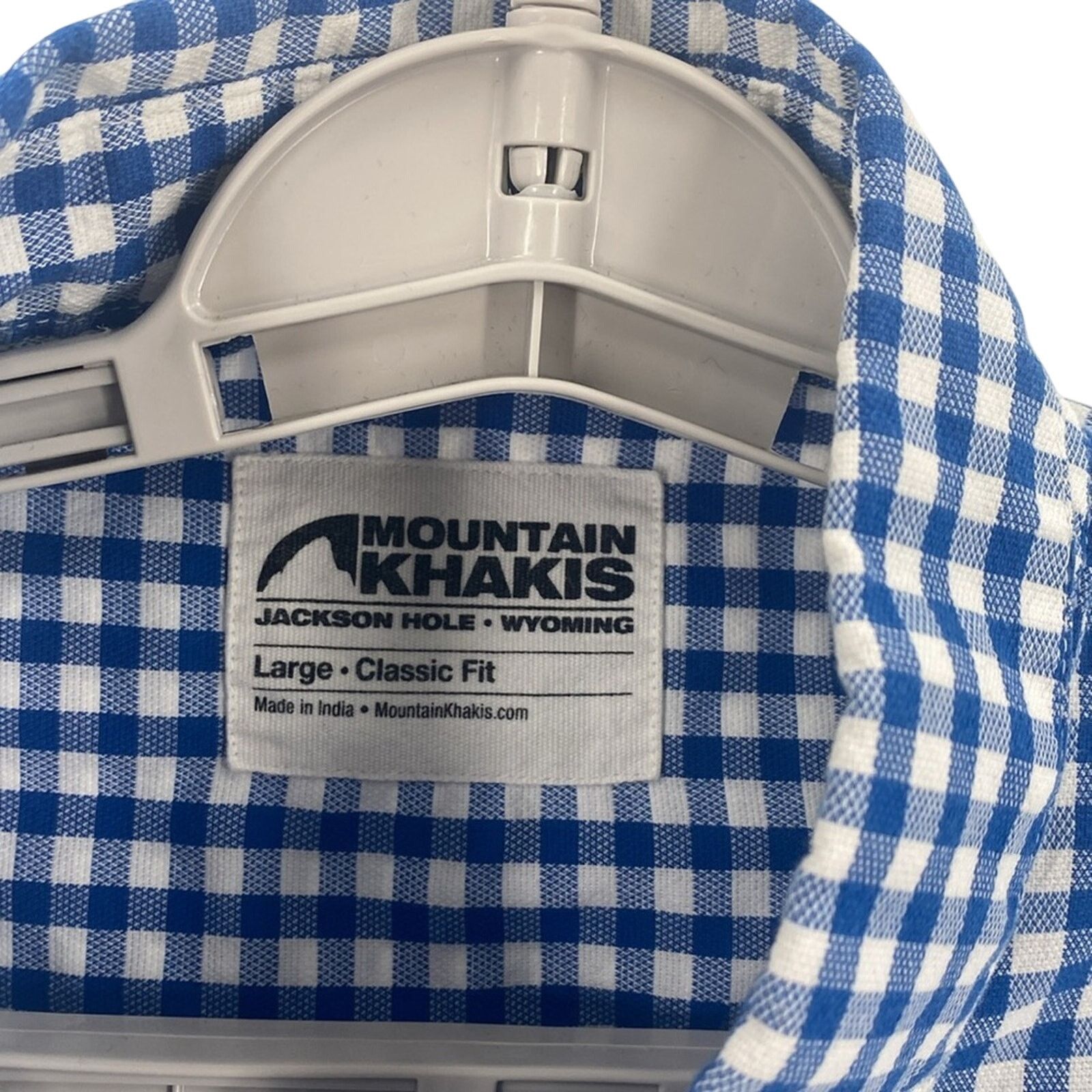 Mountain Khakis Mountain Khakis Classic fit blue white checked button down Size US L / EU 52-54 / 3 - 8 Thumbnail
