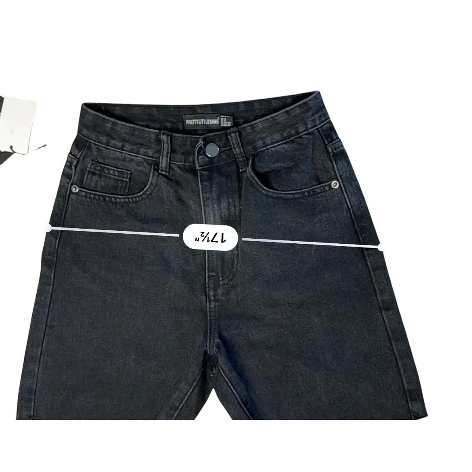 Other Pretty Little Thing HR Shorts sz 0 Washed Black Cut Offs Size 25" / US 0 / IT 36 - 4 Thumbnail