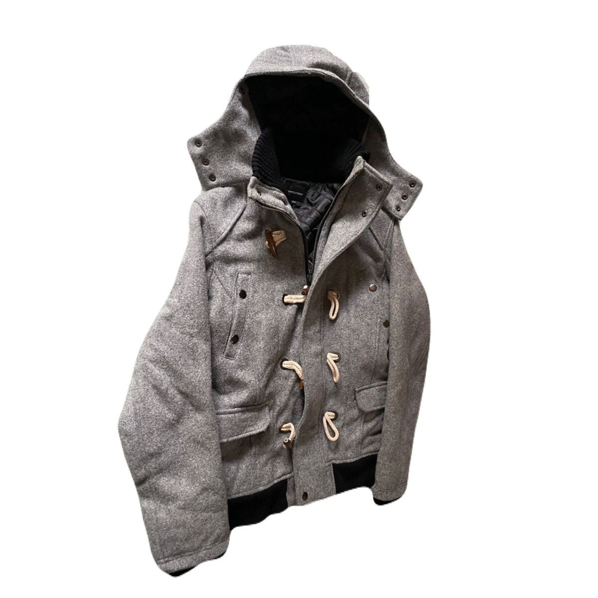 If Six Was Nine 2000s RATTLE TRAP Vkei Hooded Duffle Jacket Japanese archive Size US S / EU 44-46 / 1 - 4 Thumbnail