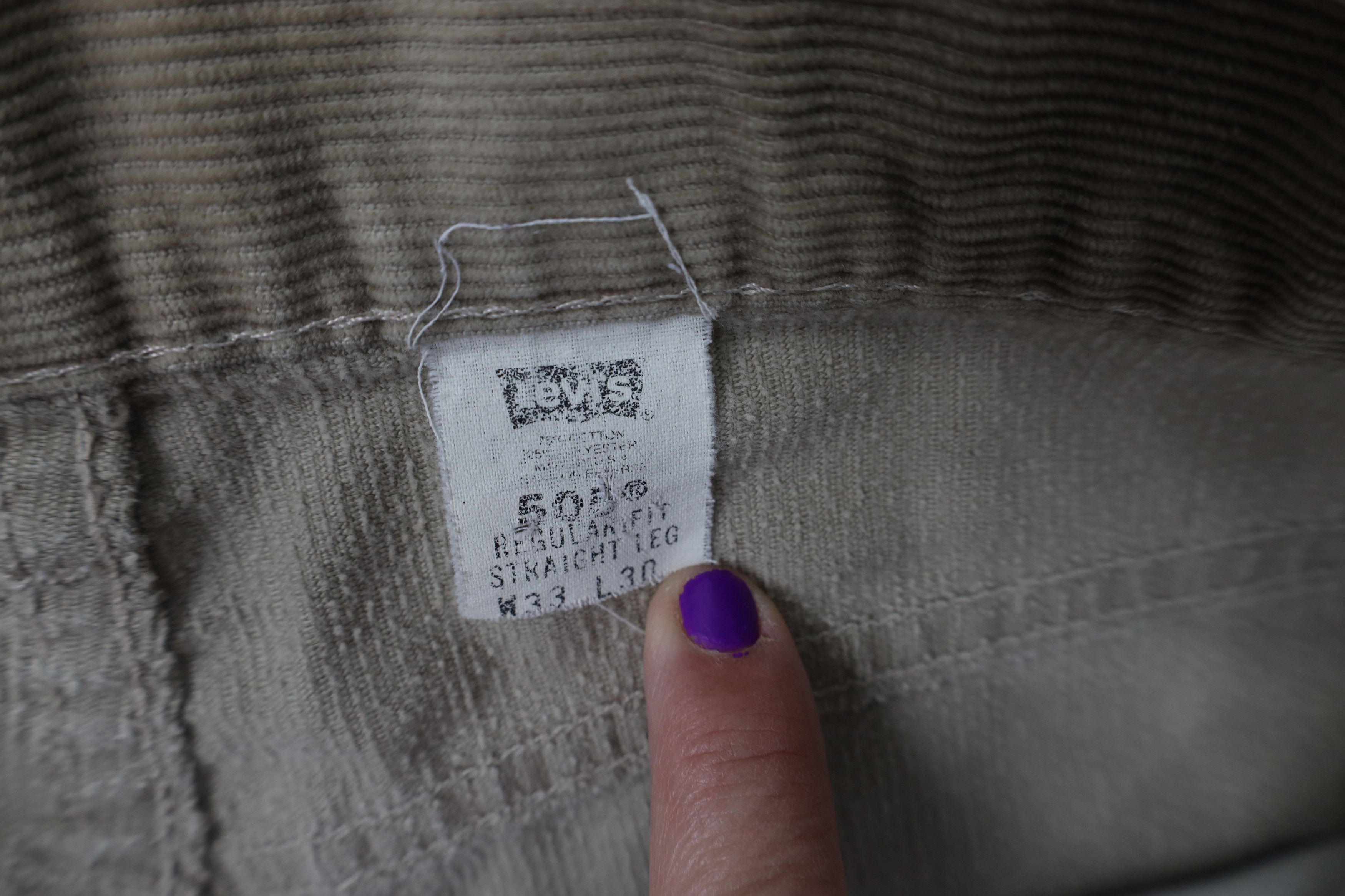 Levi's Vintage 90s Levis 505 Straight Leg Corduroy Pants USA Size US 33 - 9 Thumbnail