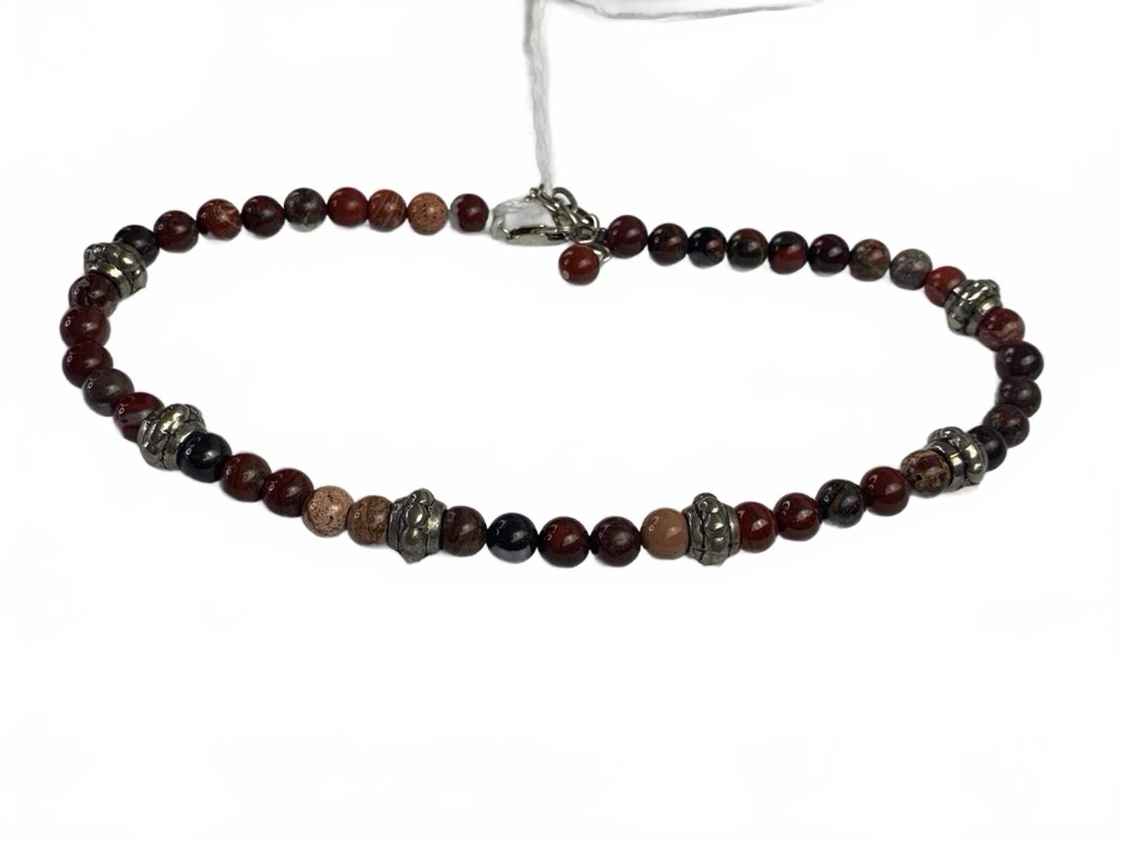 Other Jasper Strand with Cast Sterling Silver Beads and Findings Size ONE SIZE - 6 Thumbnail
