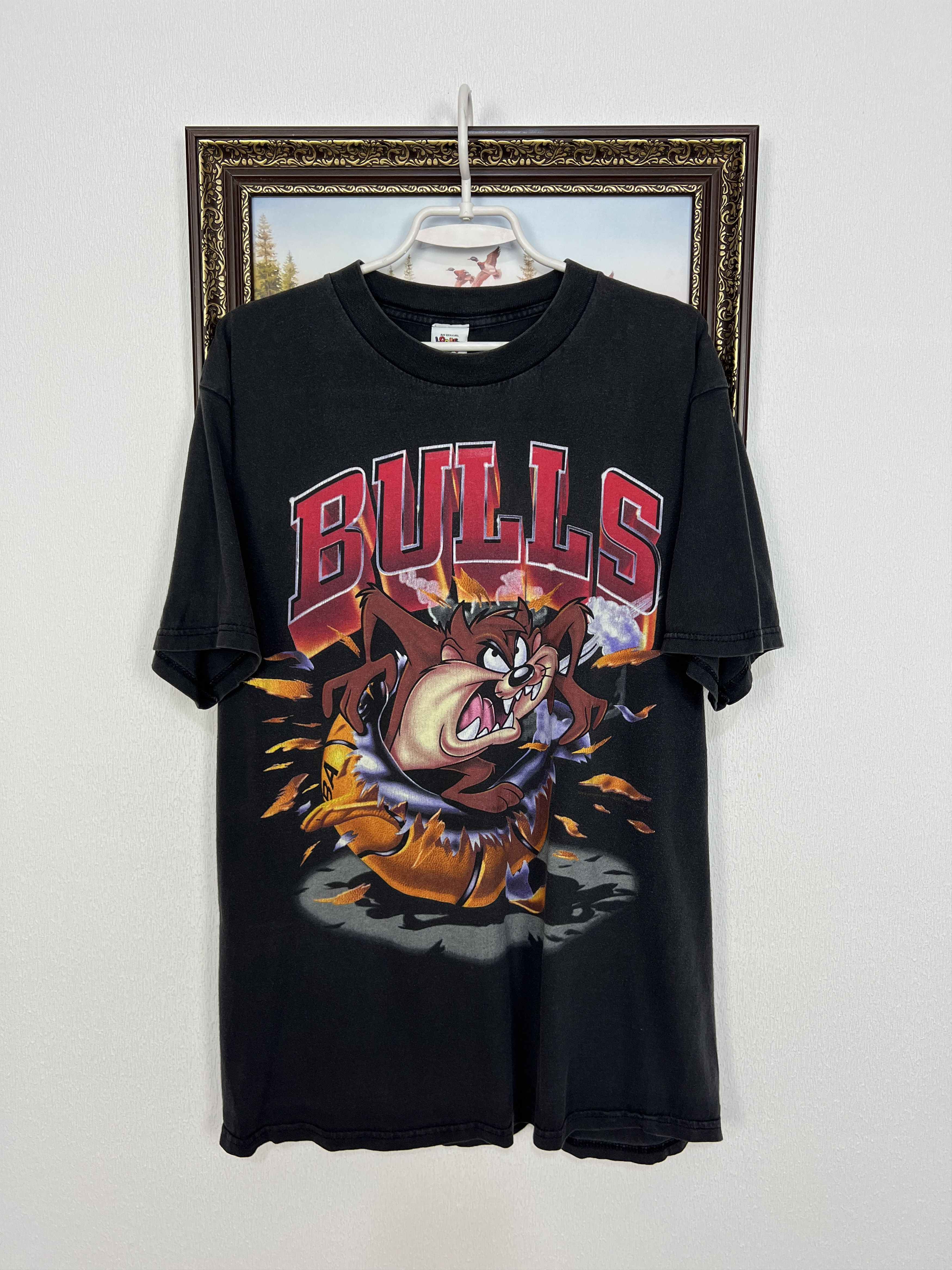 Vintage VintageTaz Chicago Bulls Tunes NBA Over Print Jersey Shirt Size US XL / EU 56 / 4 - 1 Thumbnail