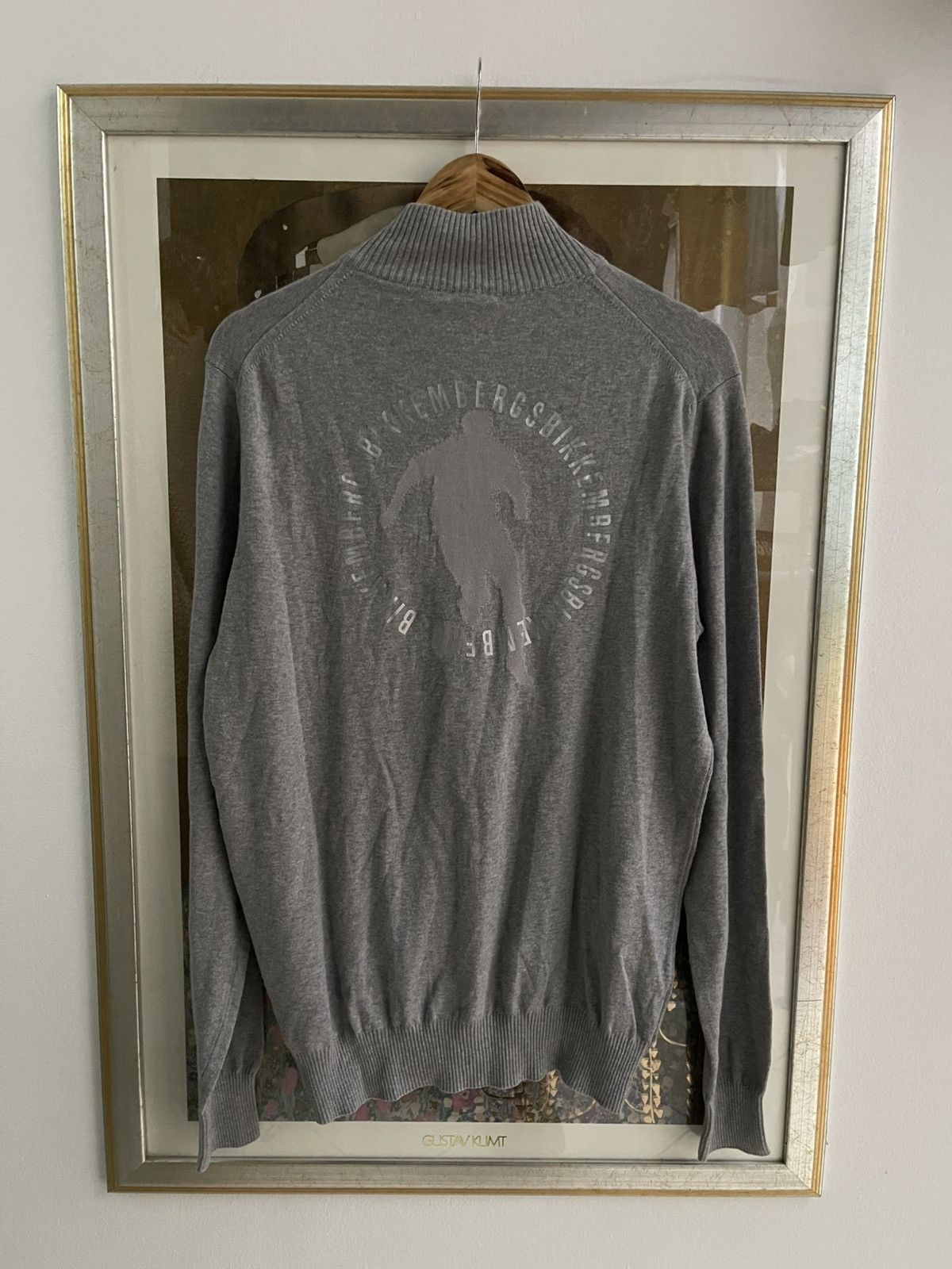 Dirk Bikkembergs Vintage Dirk Bikkembergs Zip Up Football Sweatshirt Size US L / EU 52-54 / 3 - 1 Thumbnail
