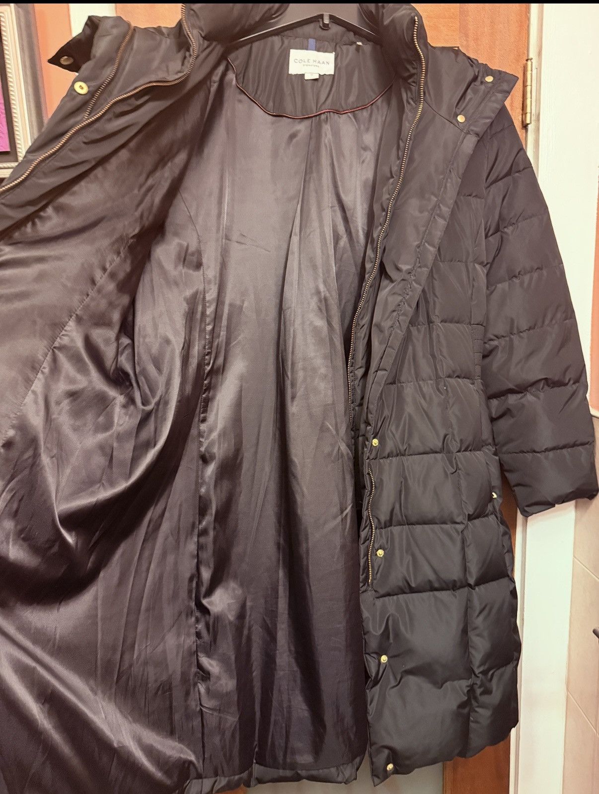 Cole Haan Cole Haan Women Quilted DOWN Hooded MIDI Length Winter Coat Size 3XL / US 20-22 - 8 Thumbnail