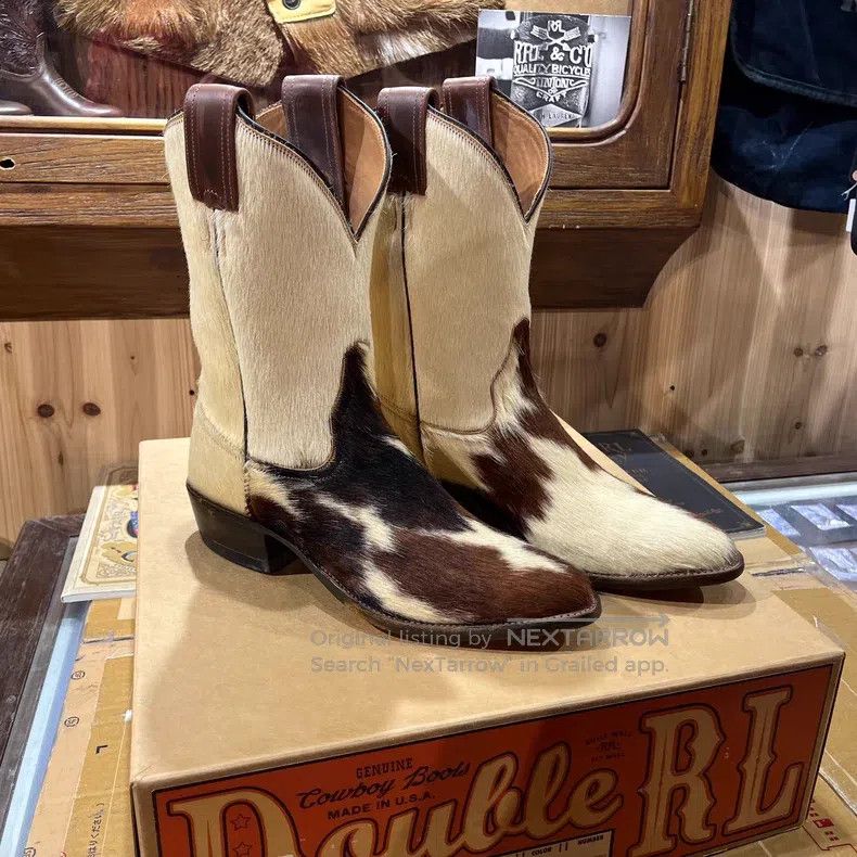 RRL Ralph Lauren RRL Ralph Lauren Horsehair Cowboy Boots Size US 8 / EU 41 - 3 Thumbnail