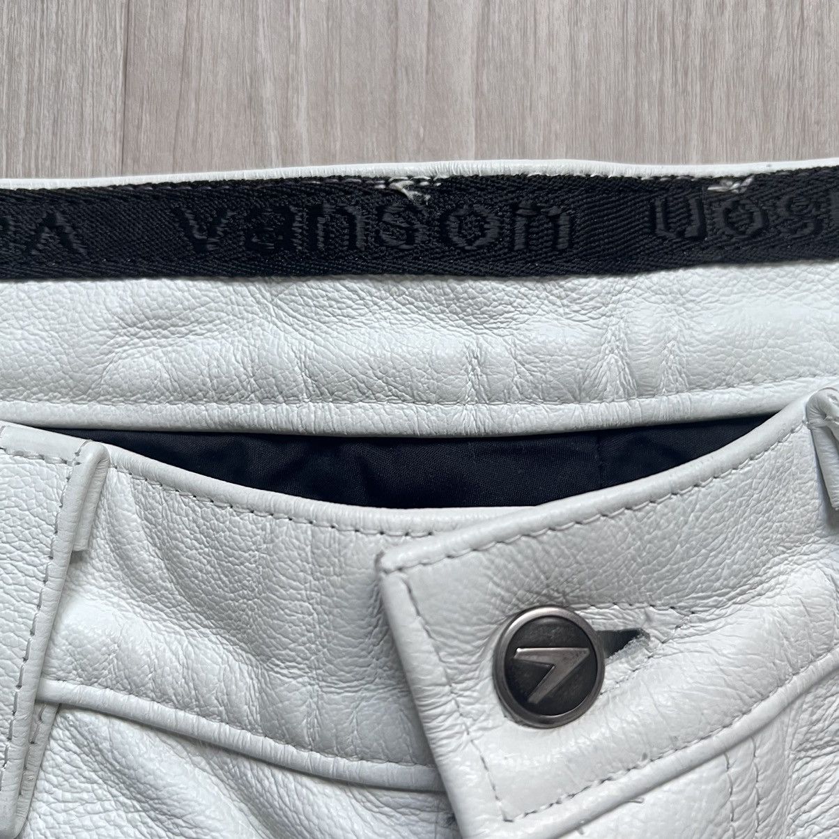 Supreme Supreme Ghost-rider Vanson Leather Pants (White) Size US 32 / EU 48 - 11 Thumbnail